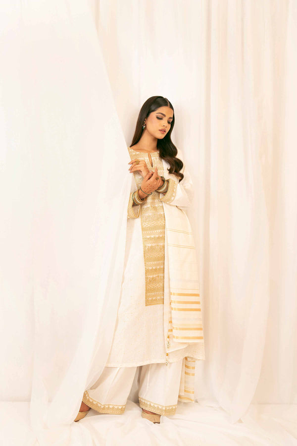 3 Piece - Embroidered Suit - PFE25-20