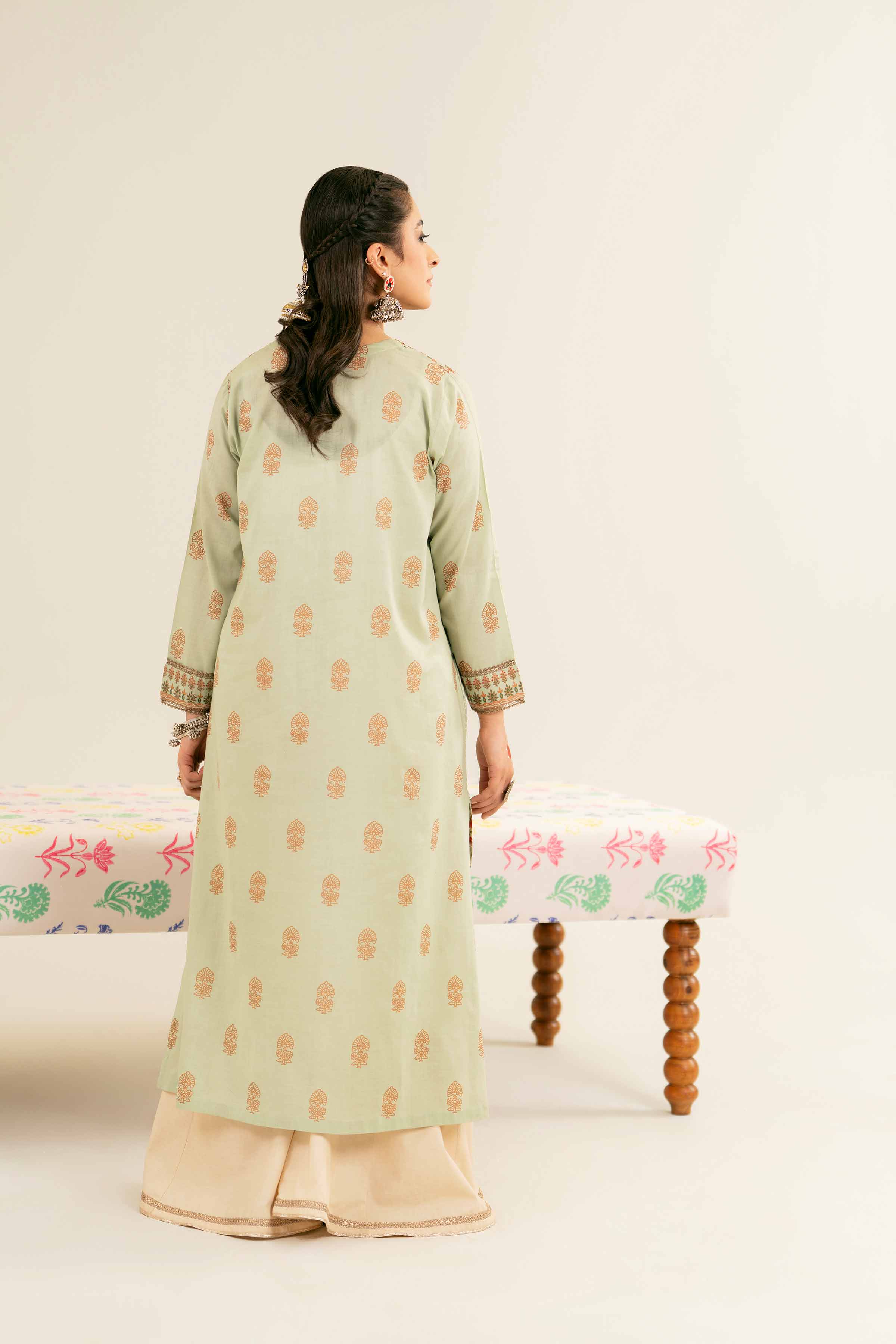 Printed Embroidered Shirt - PE25-209