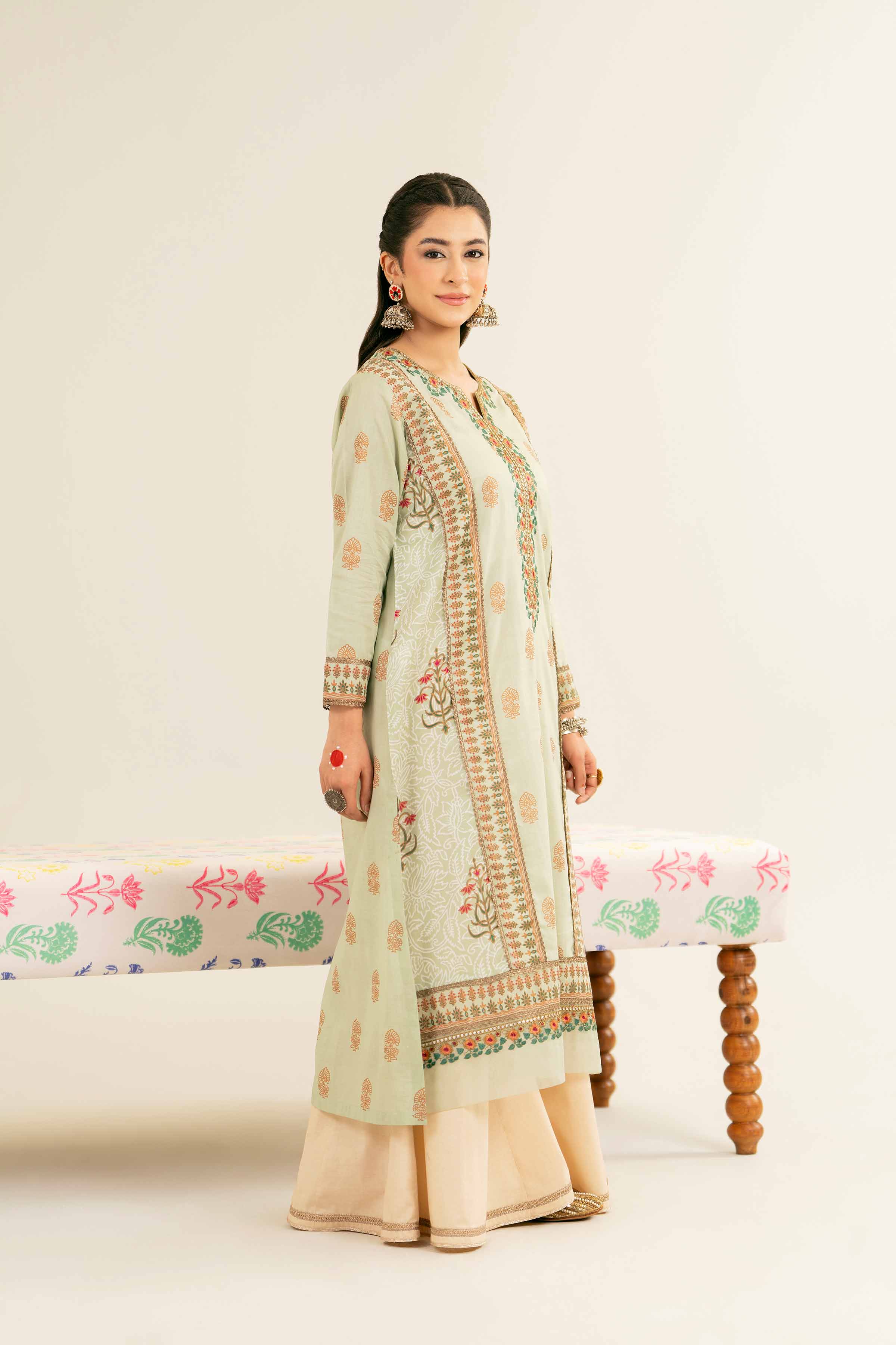 Printed Embroidered Shirt - PE25-209