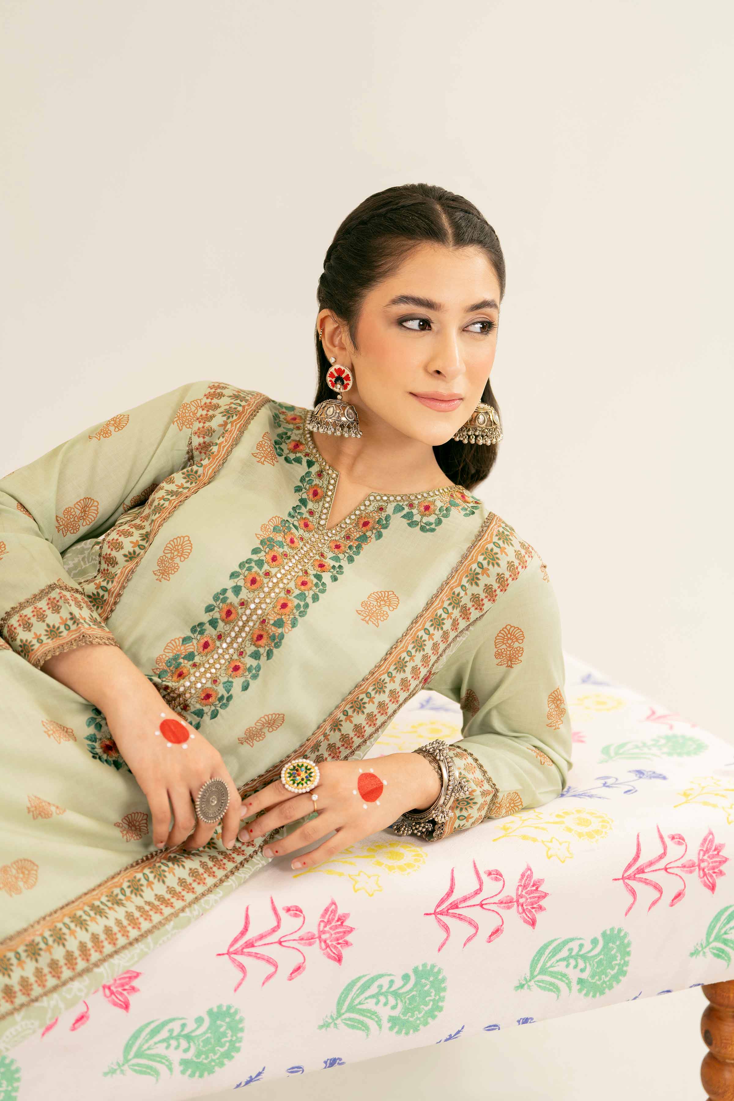 Printed Embroidered Shirt - PE25-209