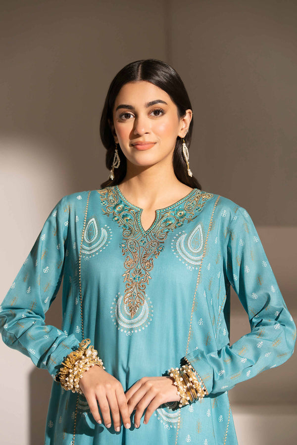 luxury eid dress Luxury Lawn Clothes in Coral Purple
