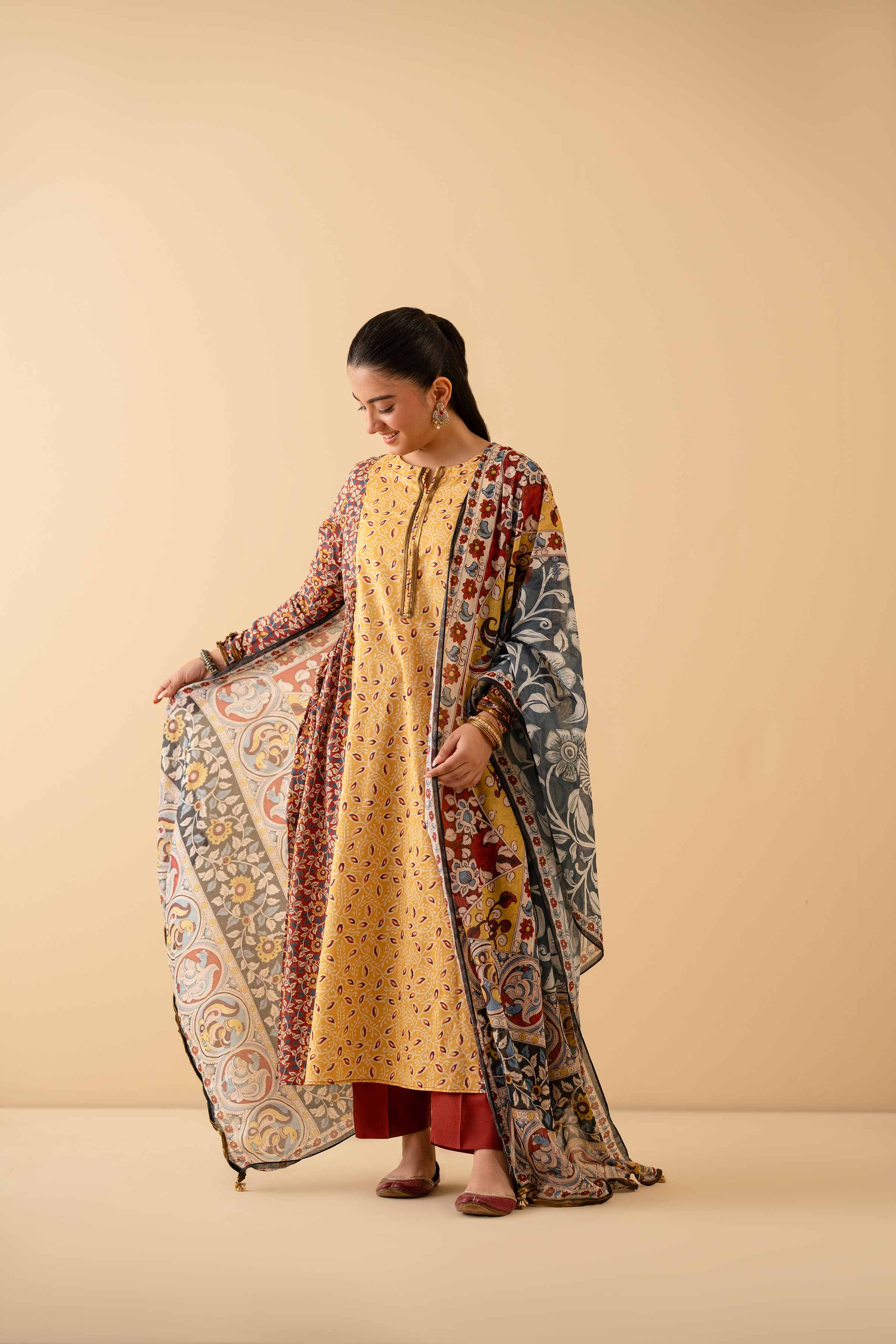 3 Piece - Printed Suit - PE25-216