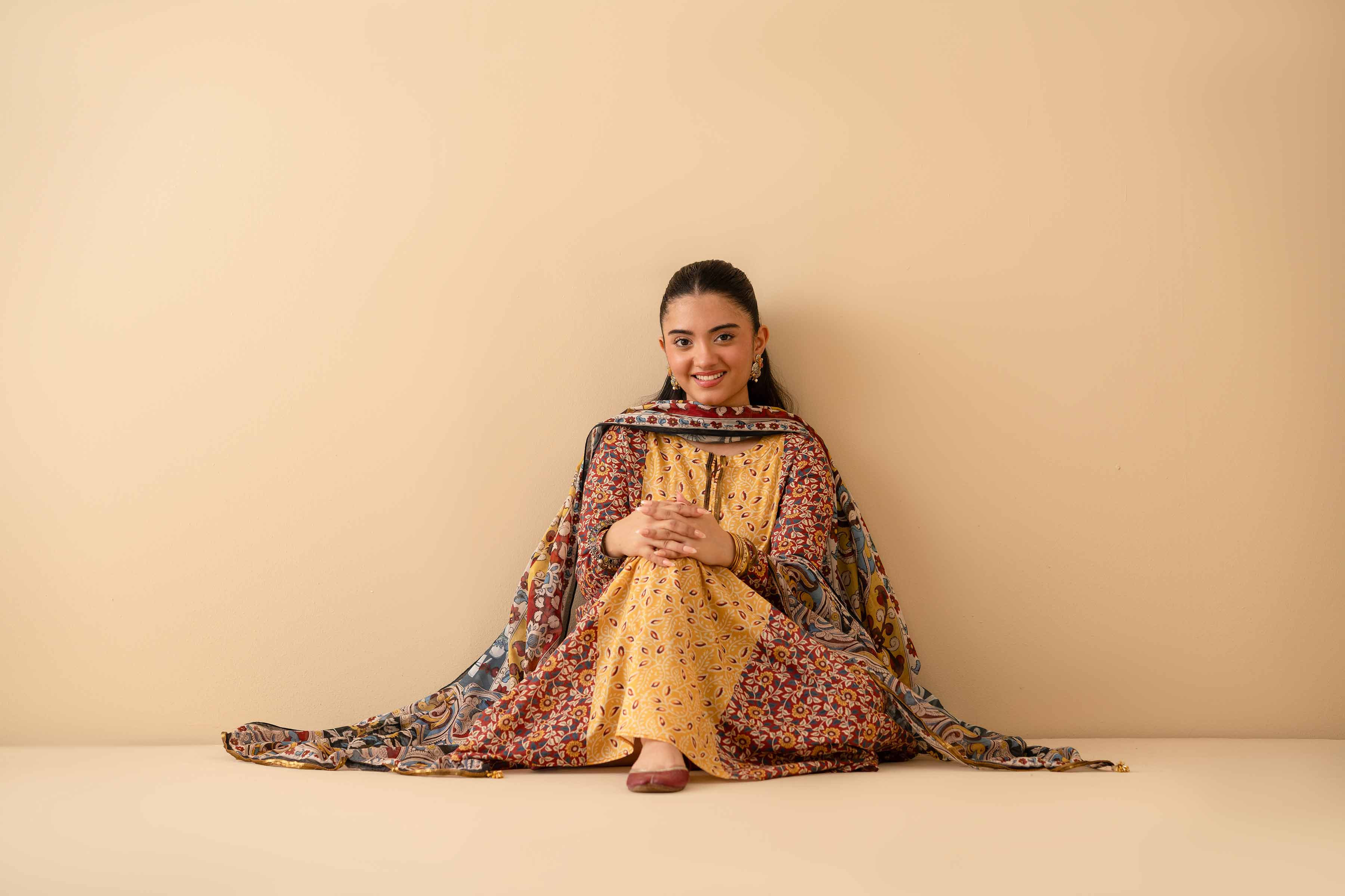 3 Piece - Printed Suit - PE25-216