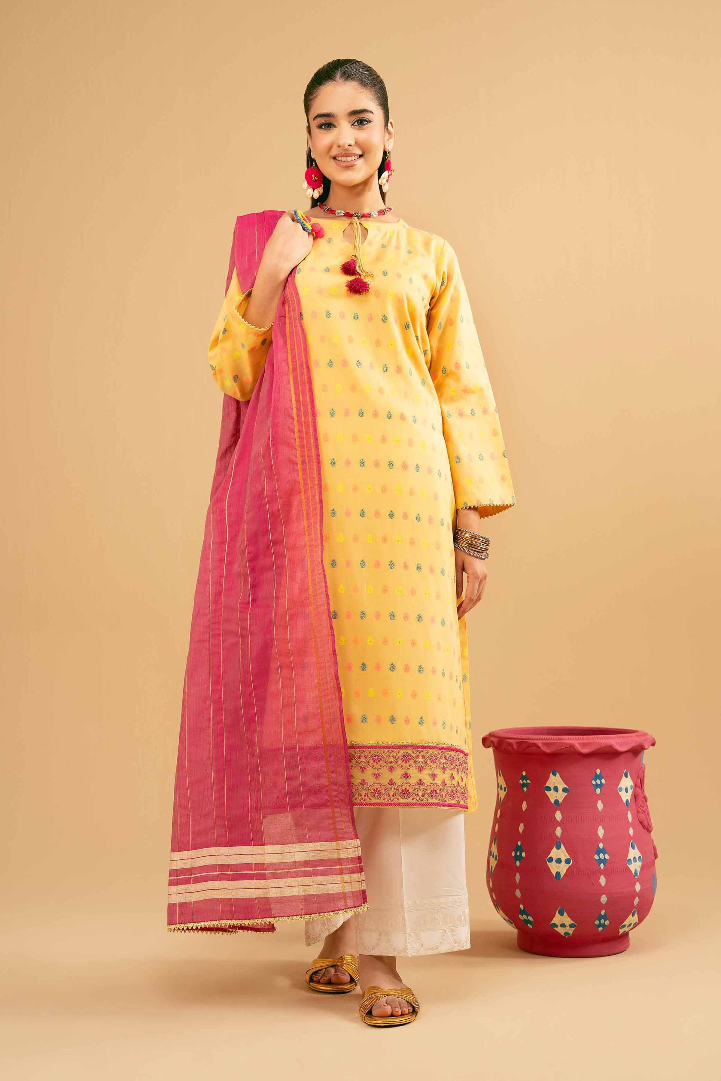2 Piece - Embroidered Suit - PE25-245