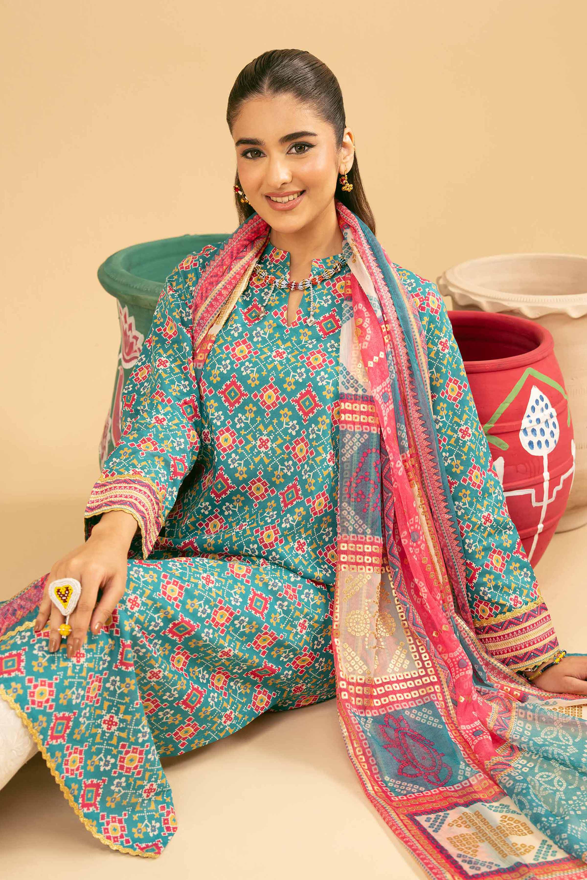2 Piece - Printed Suit - PE25-259