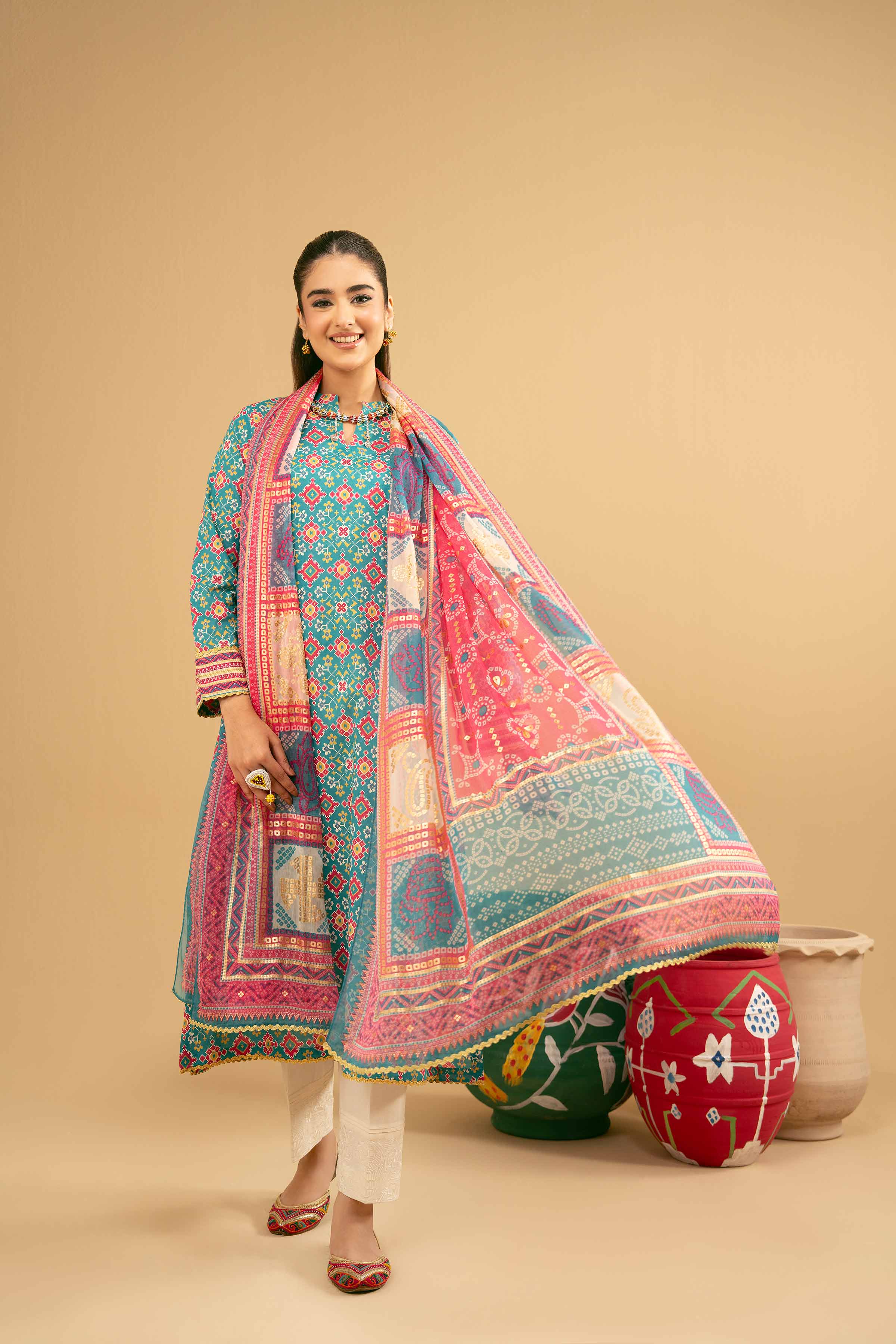 2 Piece - Printed Suit - PE25-259