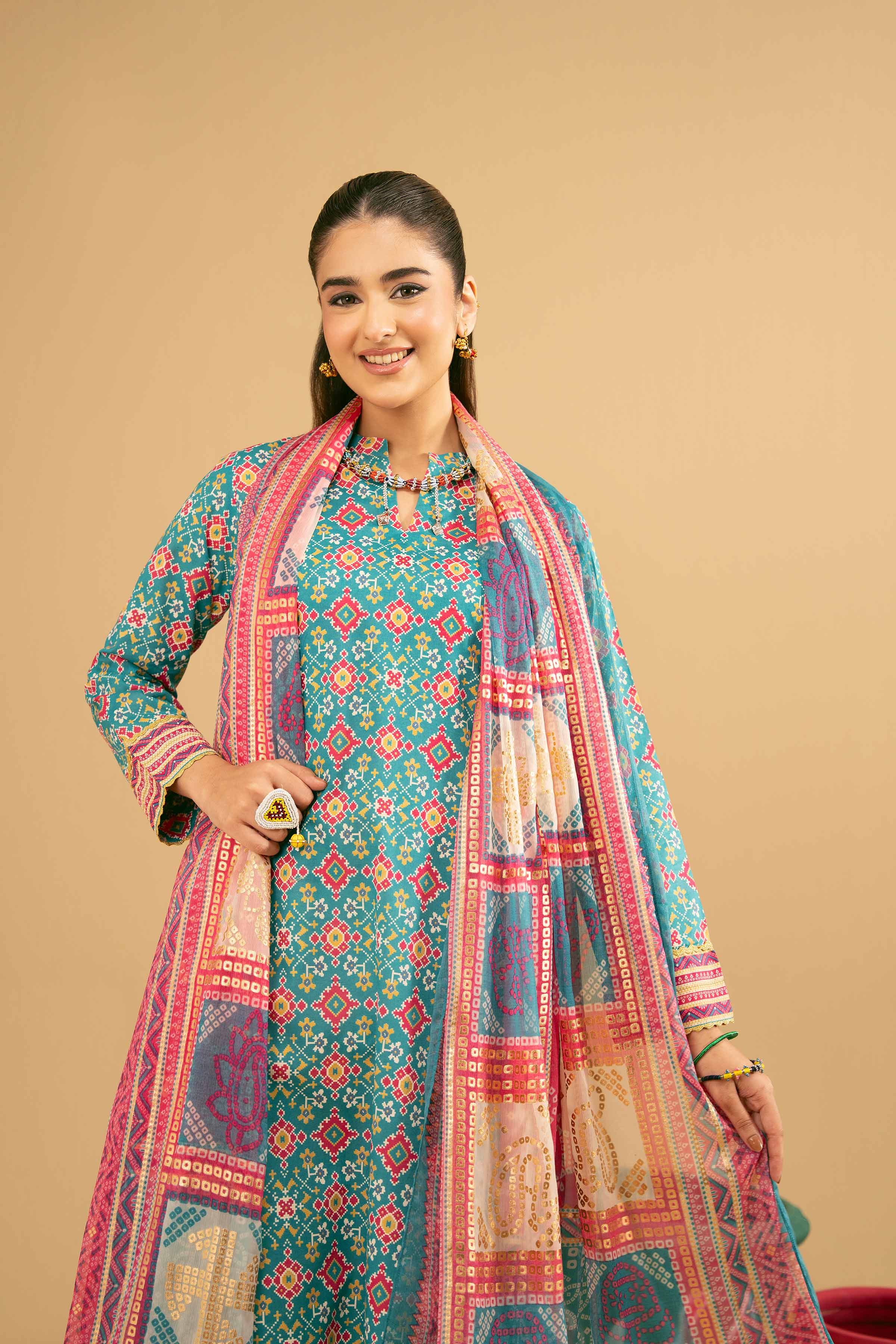 2 Piece - Printed Suit - PE25-259