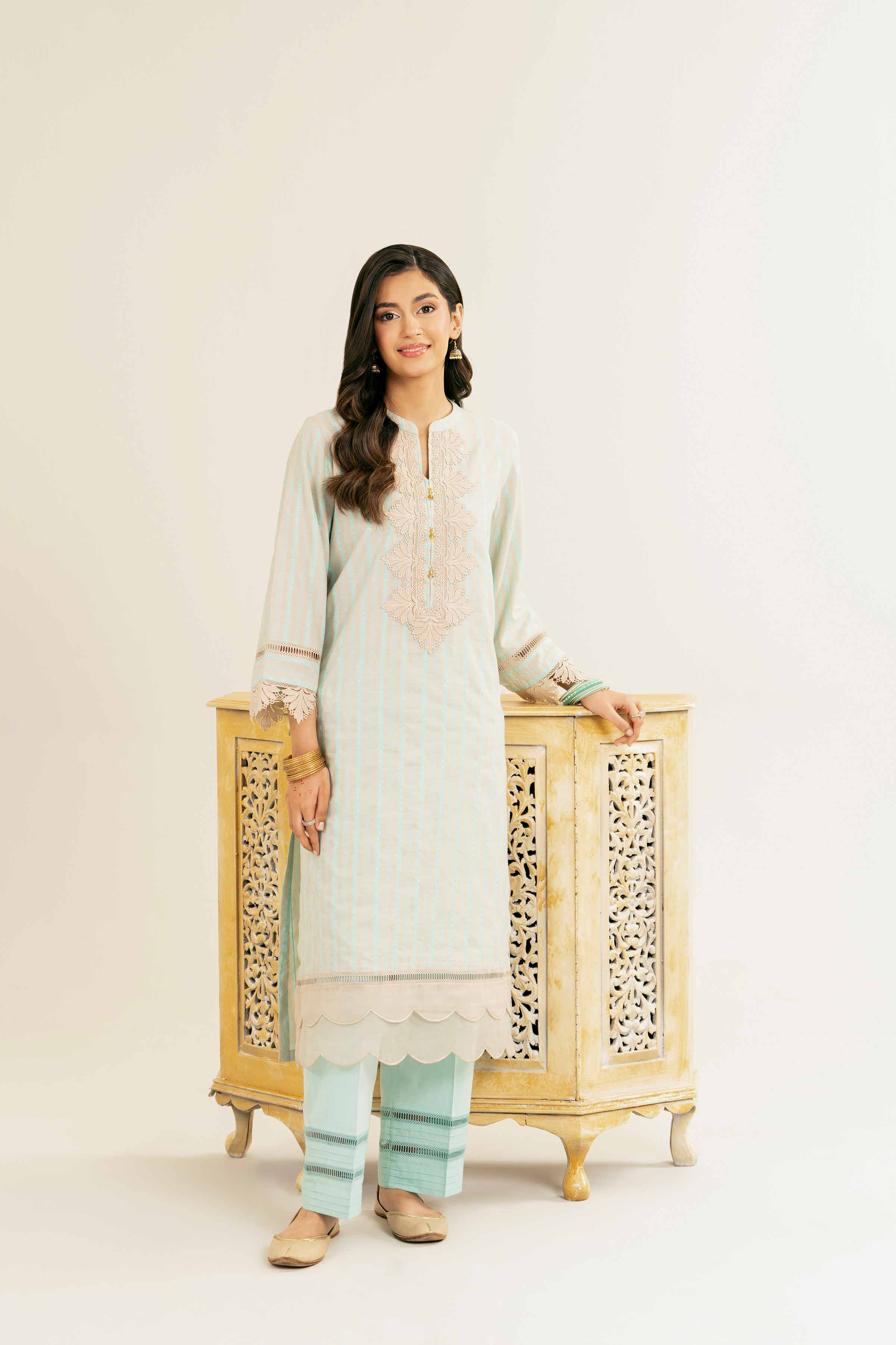 2 Piece - Embroidered Suit - PE25-26