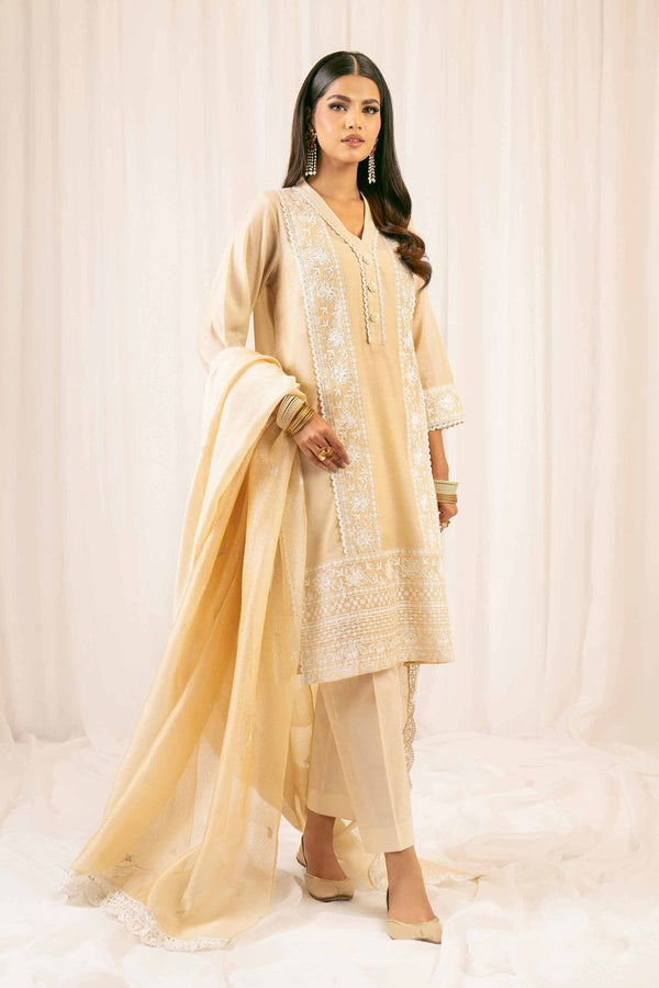 3 Piece - Embroidered Suit - PFE25-30