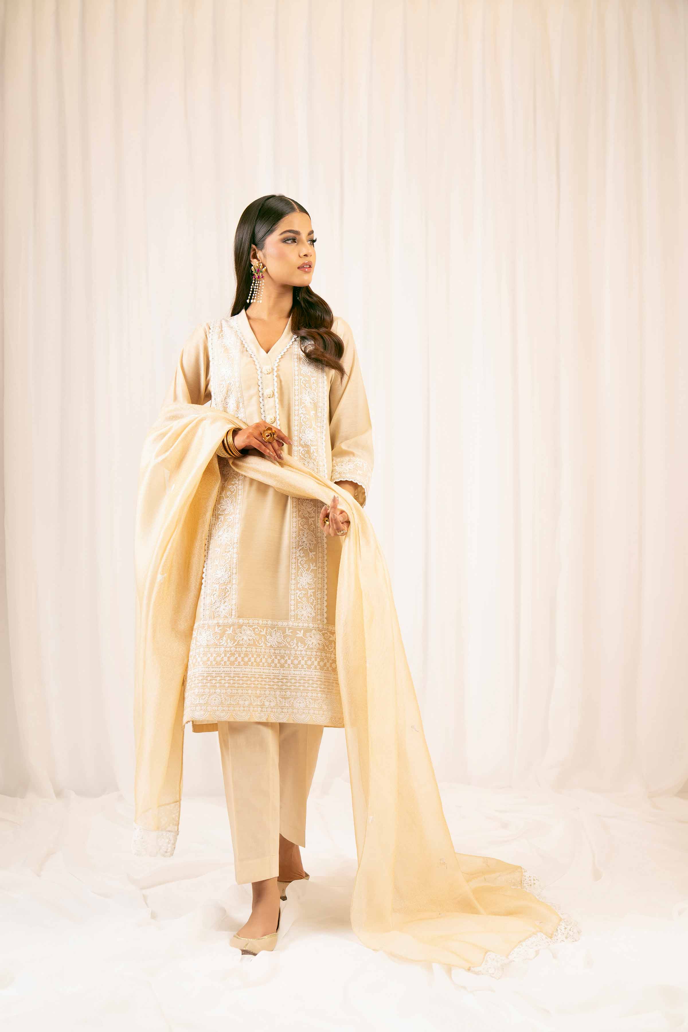 3 Piece - Embroidered Suit - PFE25-30