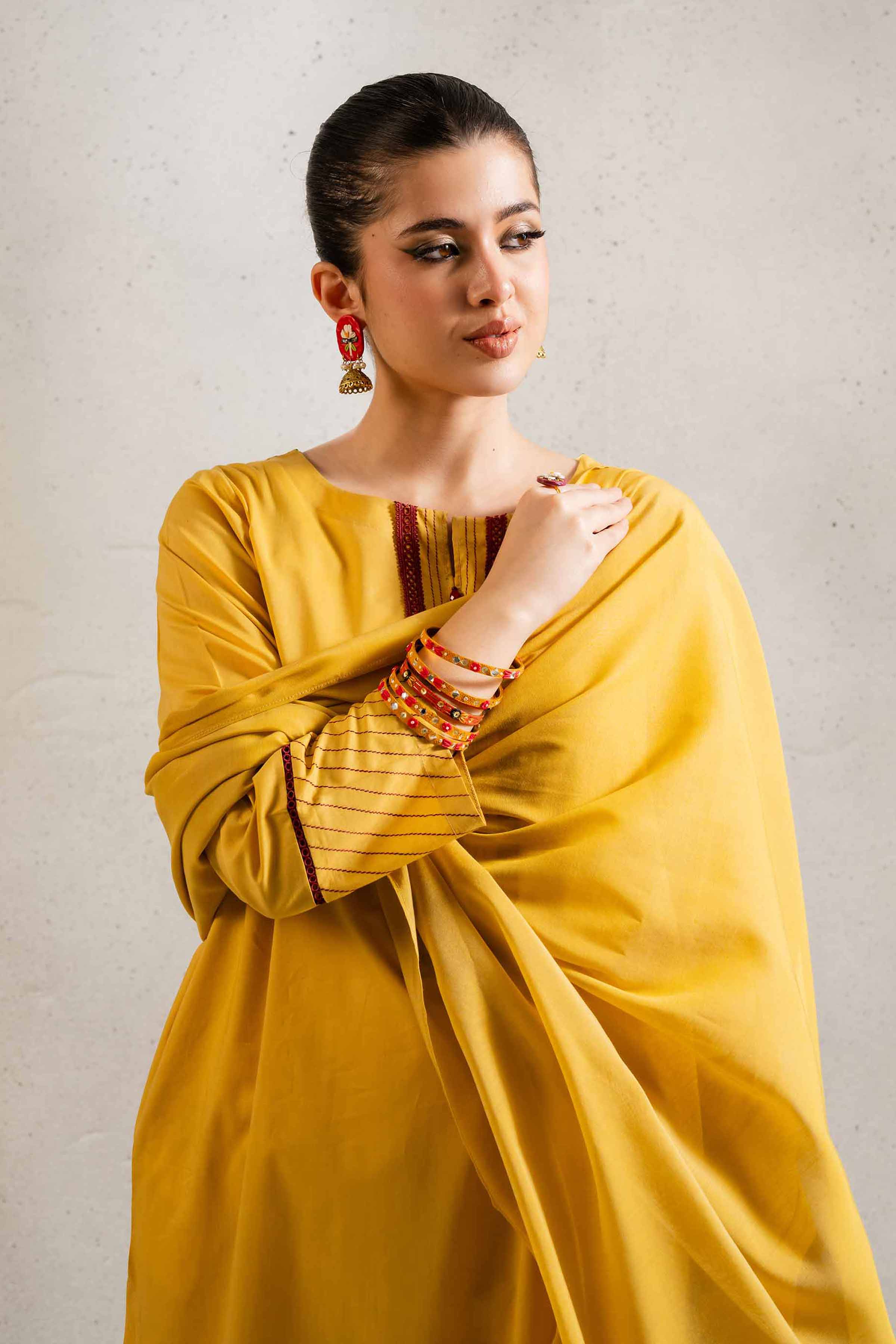 3 Piece - Embroidered Suit - PE25-318