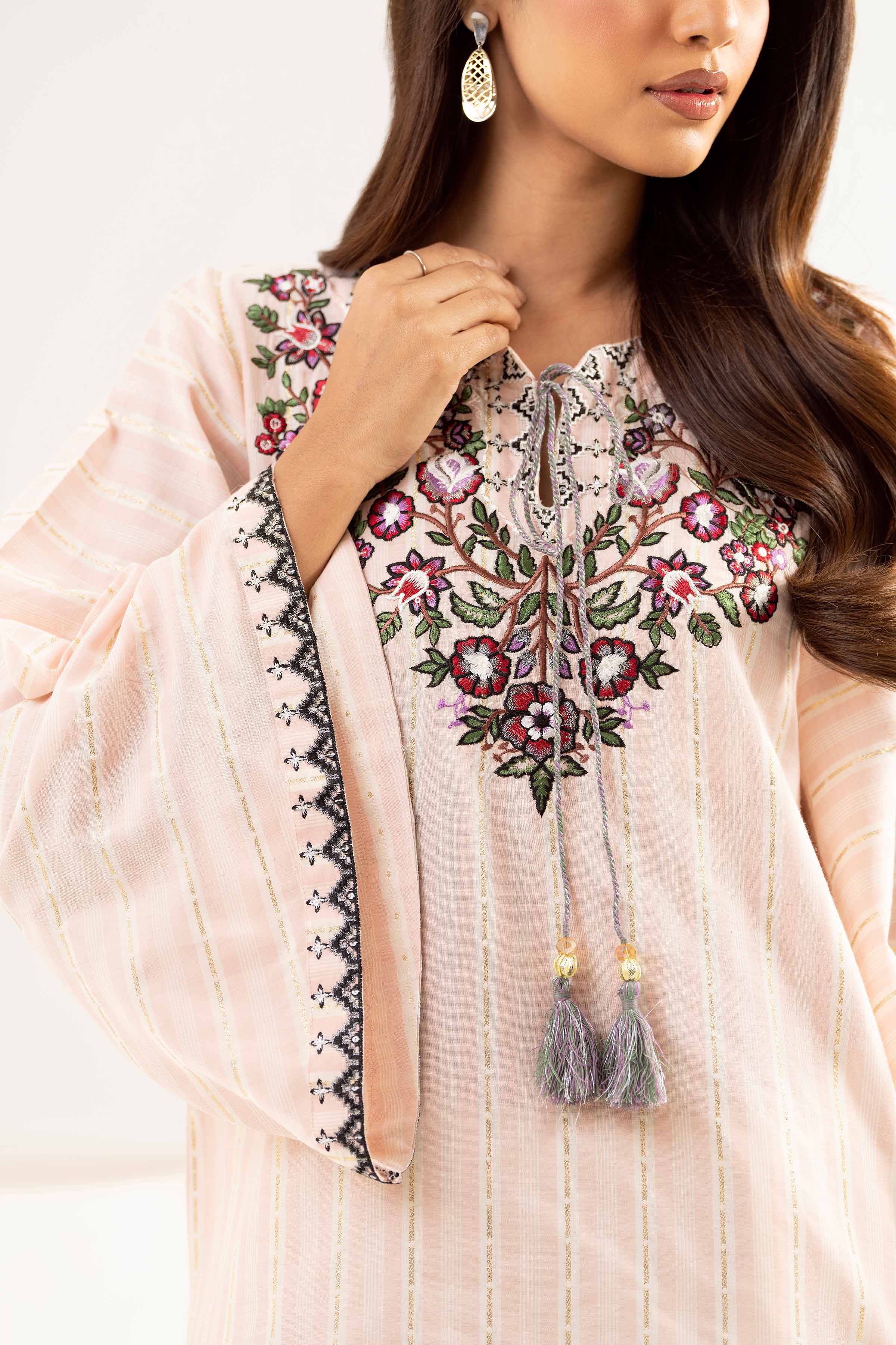2 Piece - Embroidered Suit - PE25-358
