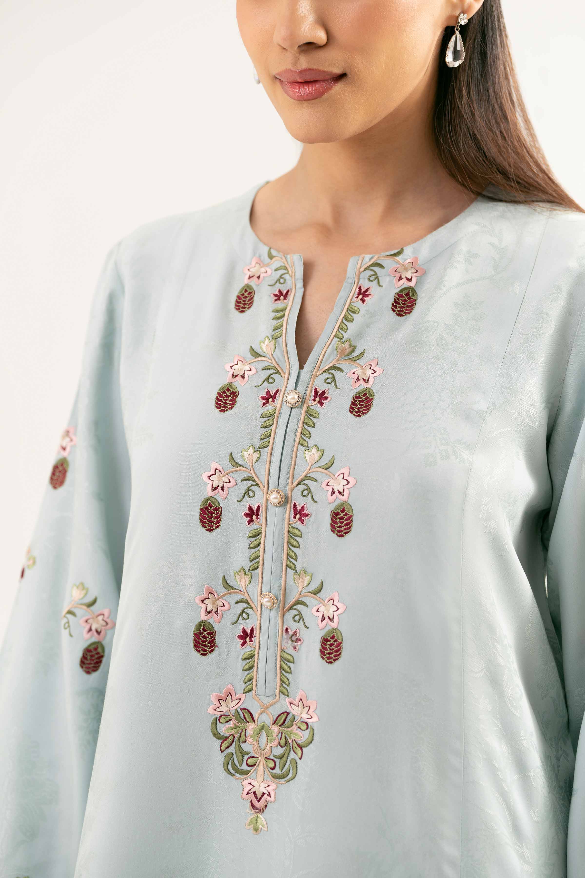 3 Piece - Embroidered Suit - PE25-414