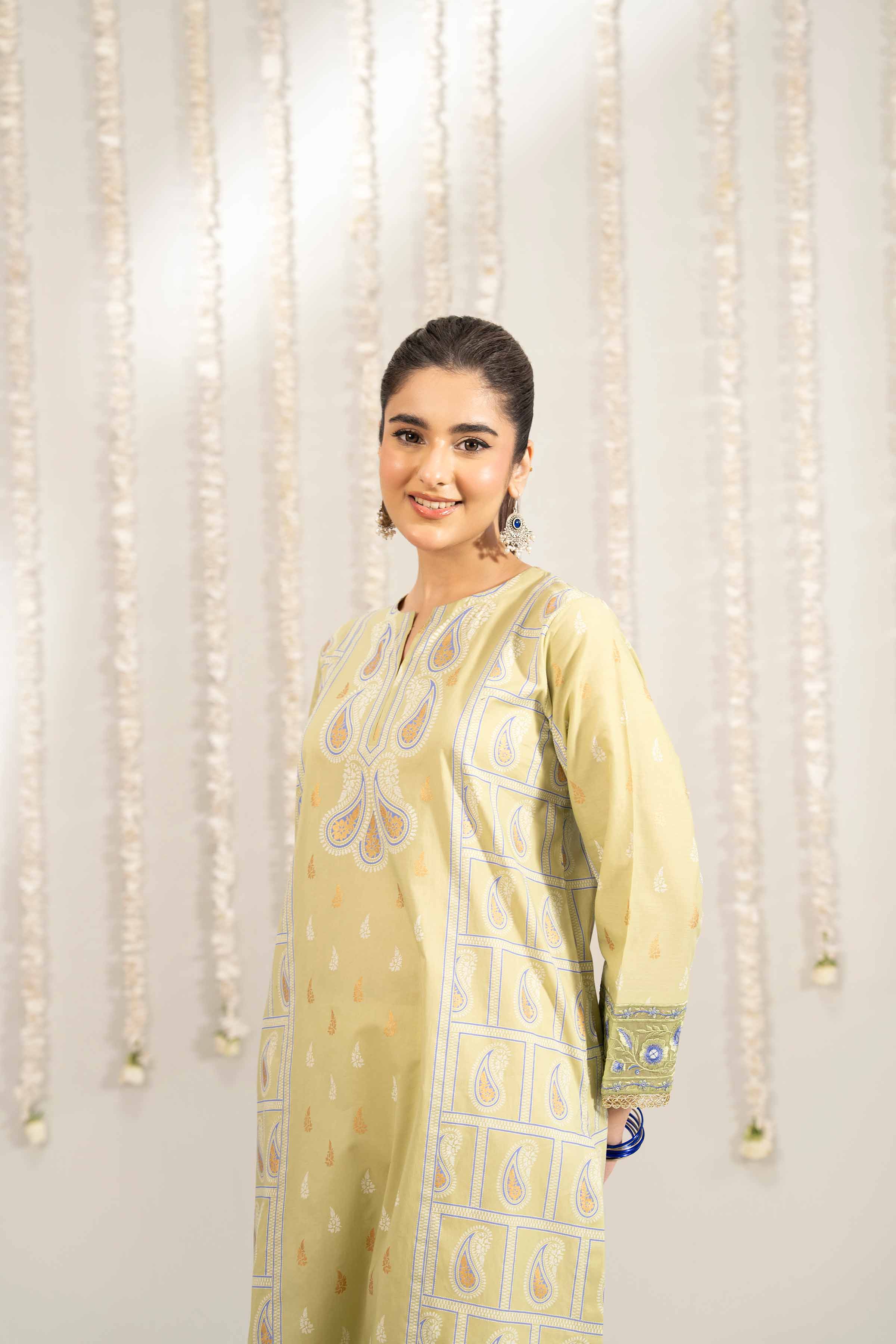 Printed Embroidered Shirt - PE25-495