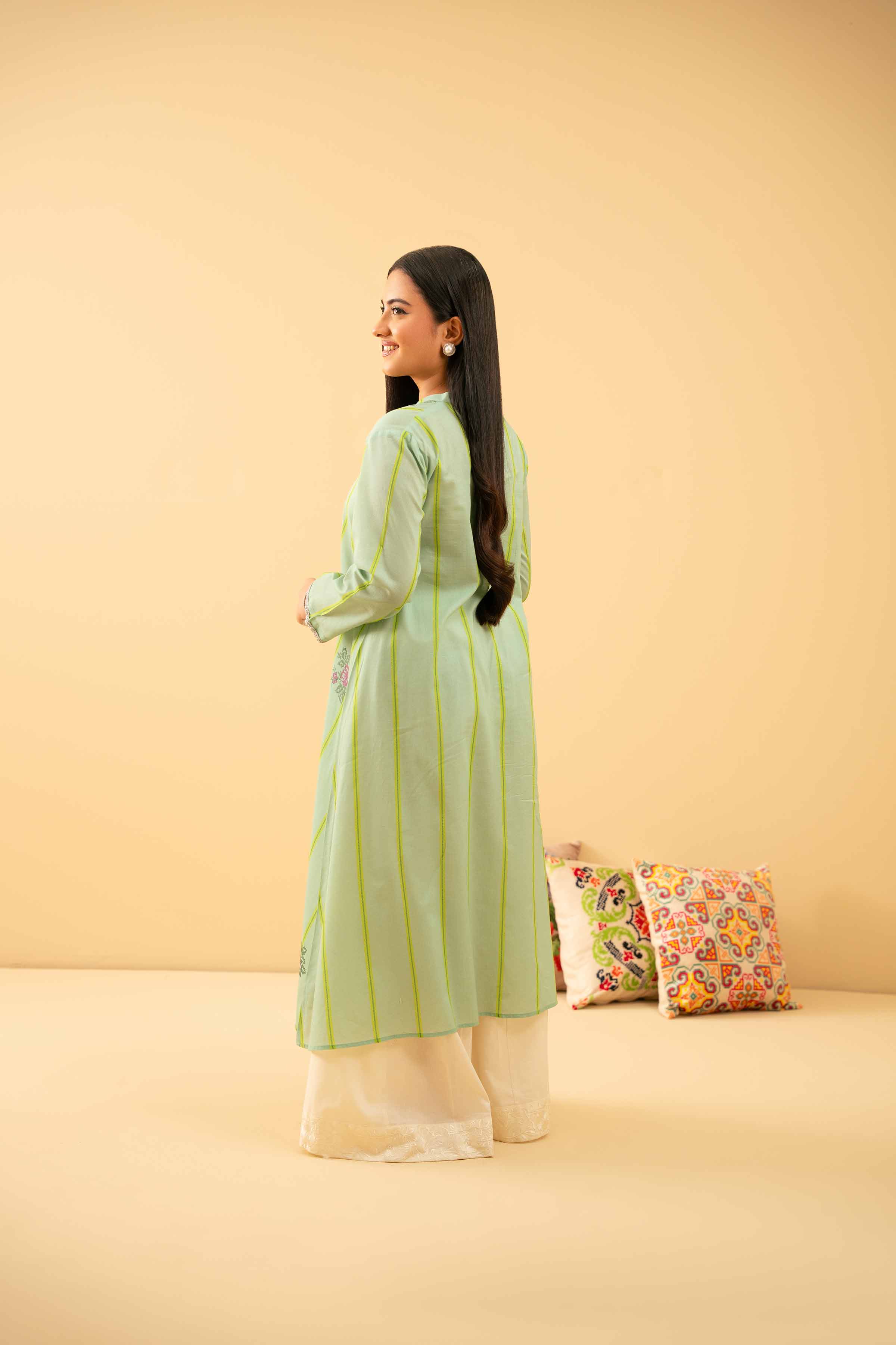 Printed Embroidered Shirt - PE25-507