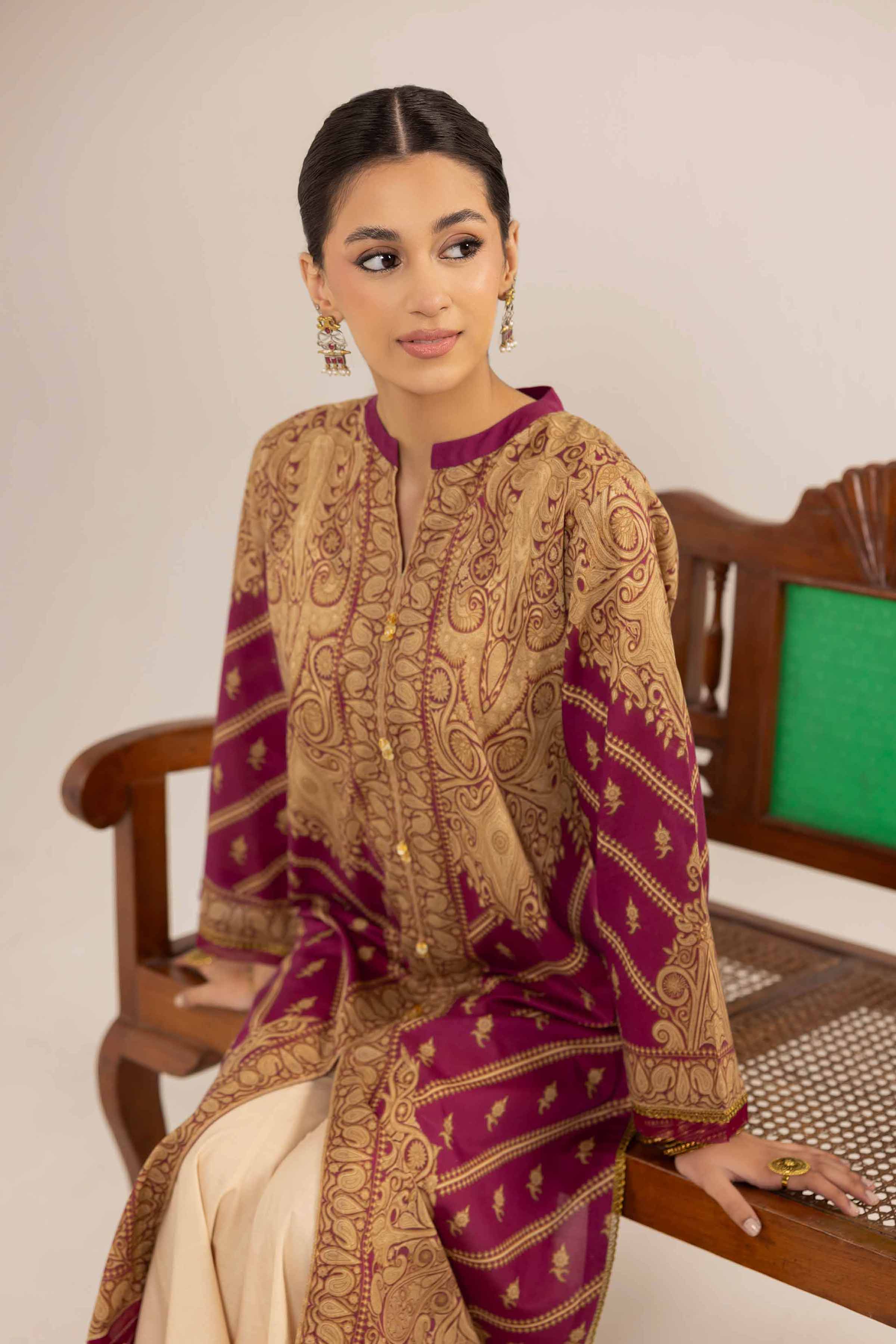 Printed Embroidered Shirt - PE25-60