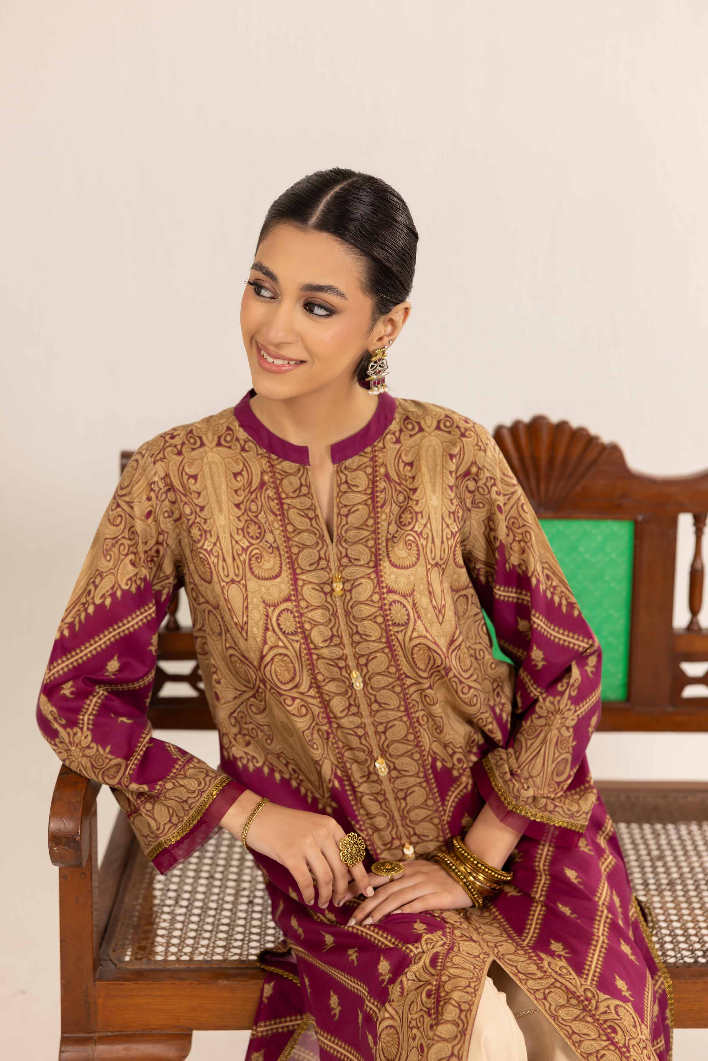 Printed Embroidered Shirt - PE25-60