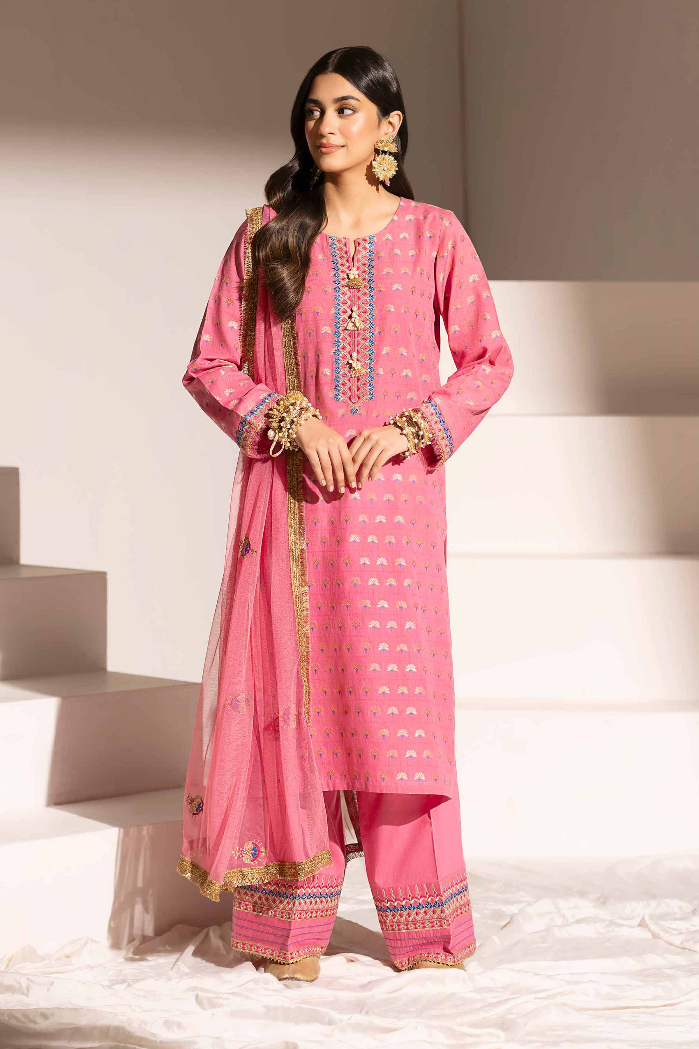 3 Piece - Embroidered Suit - PE25-76
