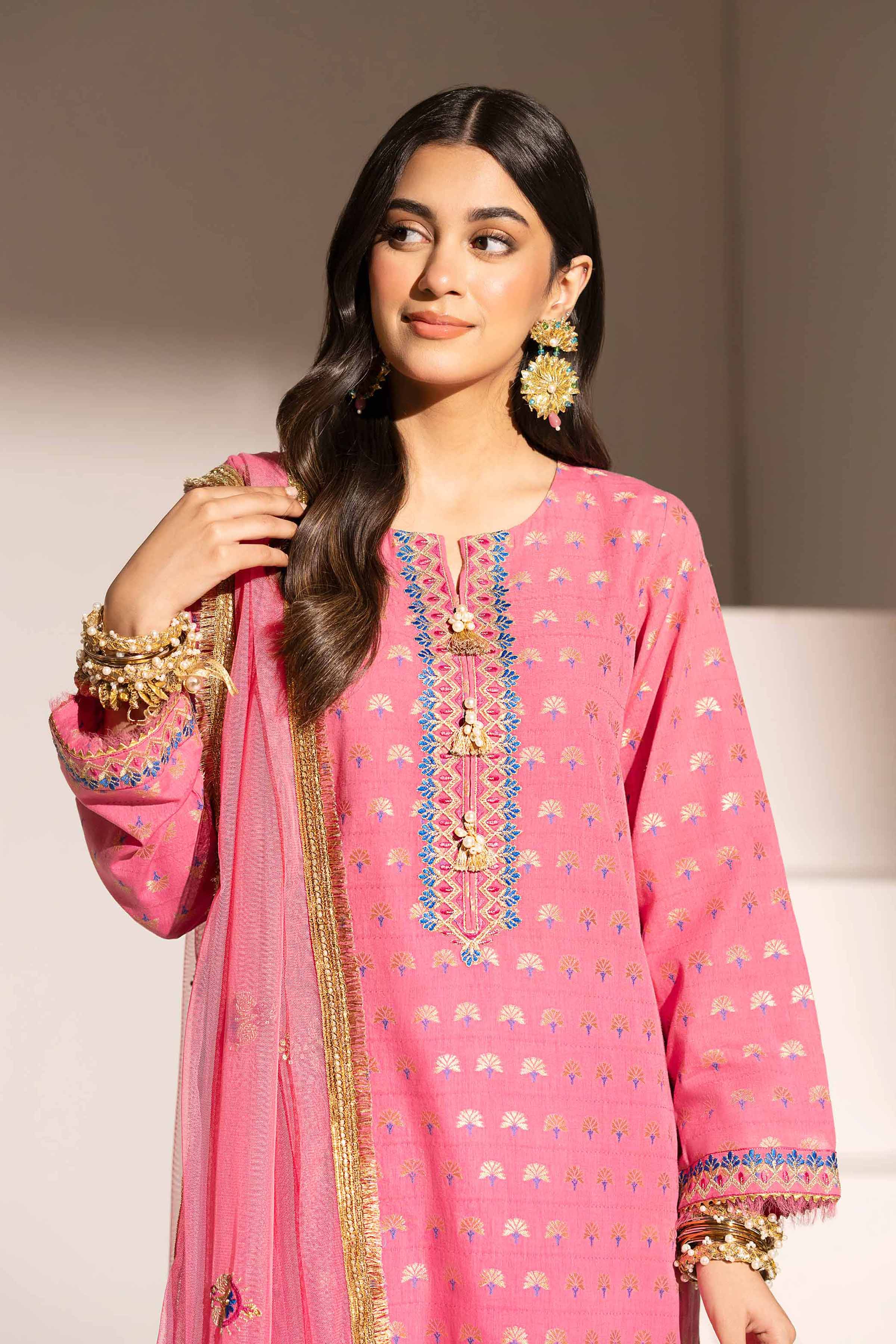 3 Piece - Embroidered Suit - PE25-76