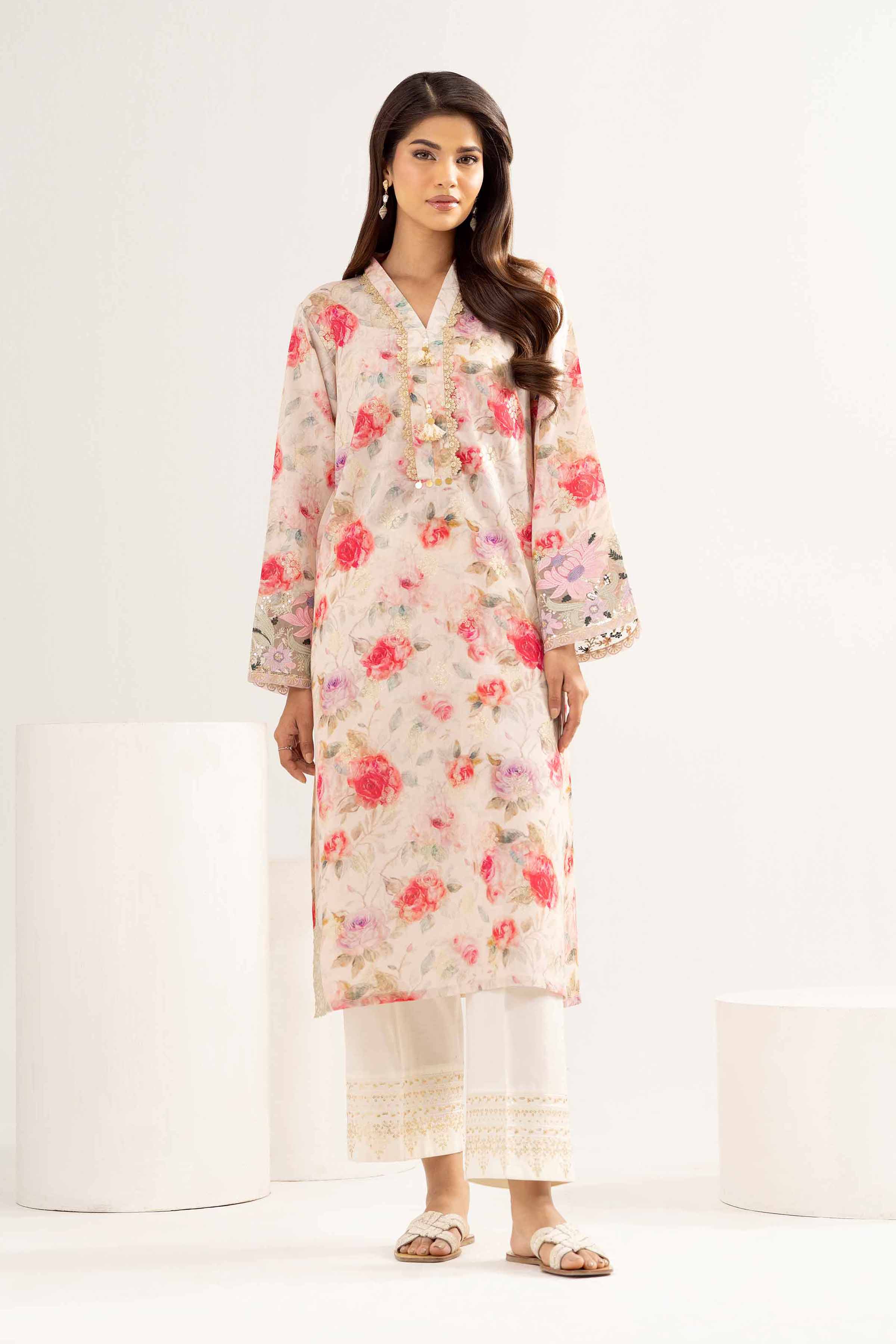 Printed Embroidered Shirt - PE25-94