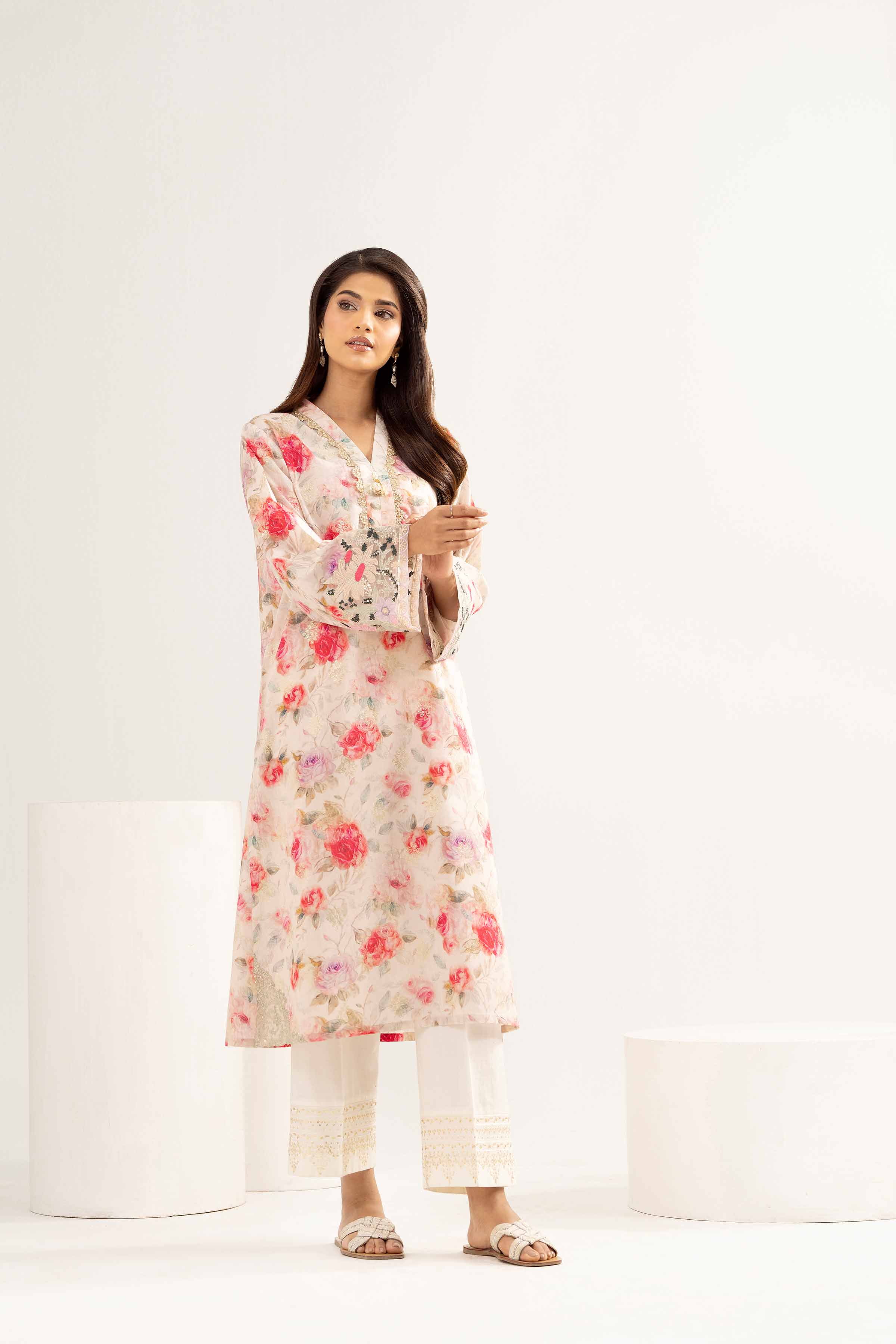 Printed Embroidered Shirt - PE25-94