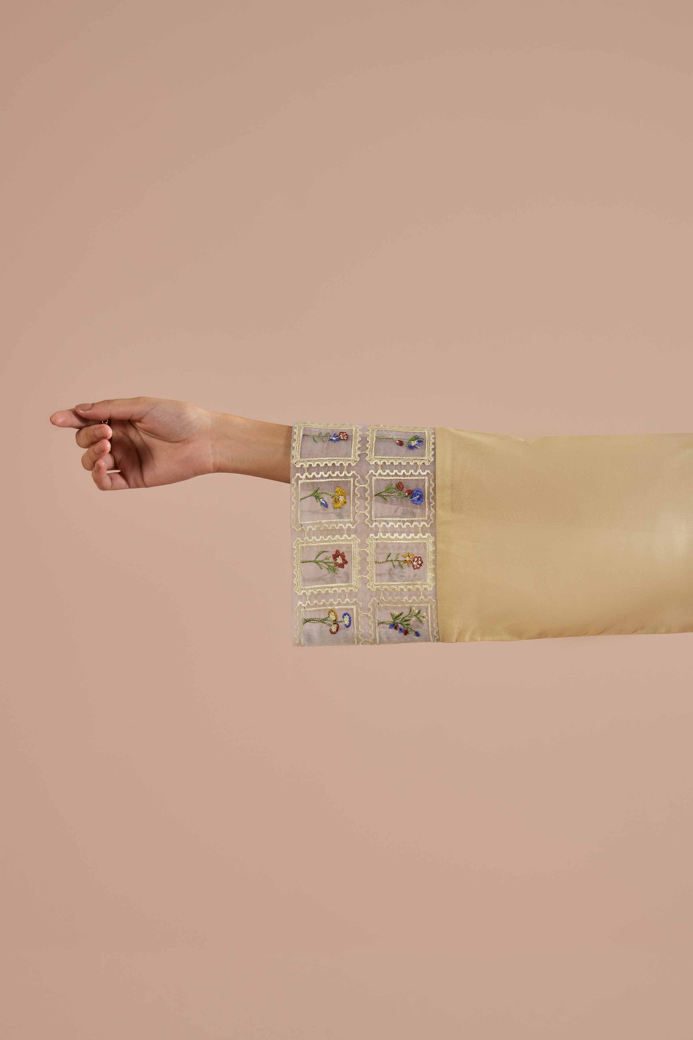 Printed Embroidered Shirt - PE26-02 NishatUAE Yellow Lawn 1PC Embroidered Ready To Wear