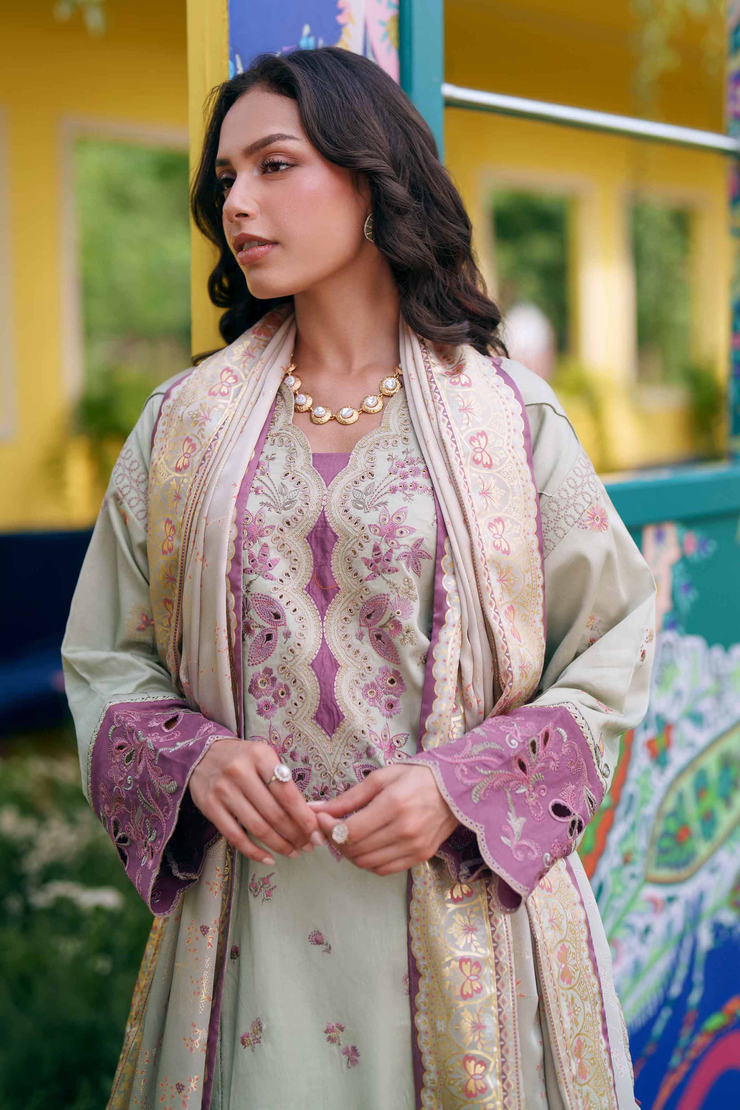 3 Piece - Embroidered Suit - PE26-126