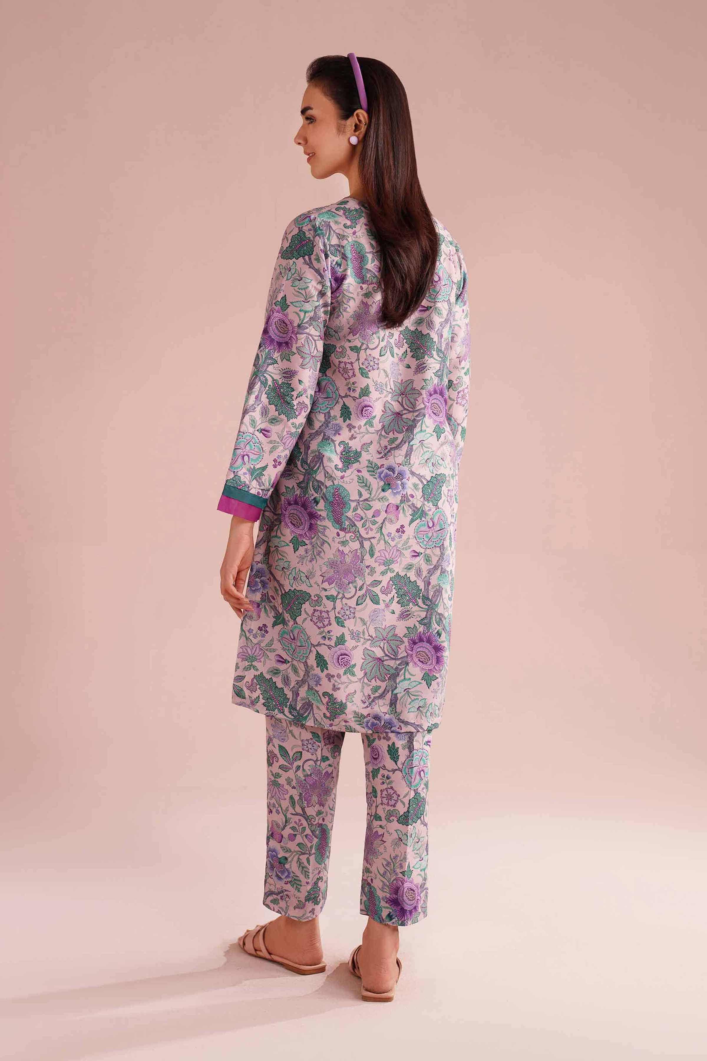2 Piece - Printed Suit - PE26-14 NishatUAE Multi Lawn 2PC Printed Ready To Wear