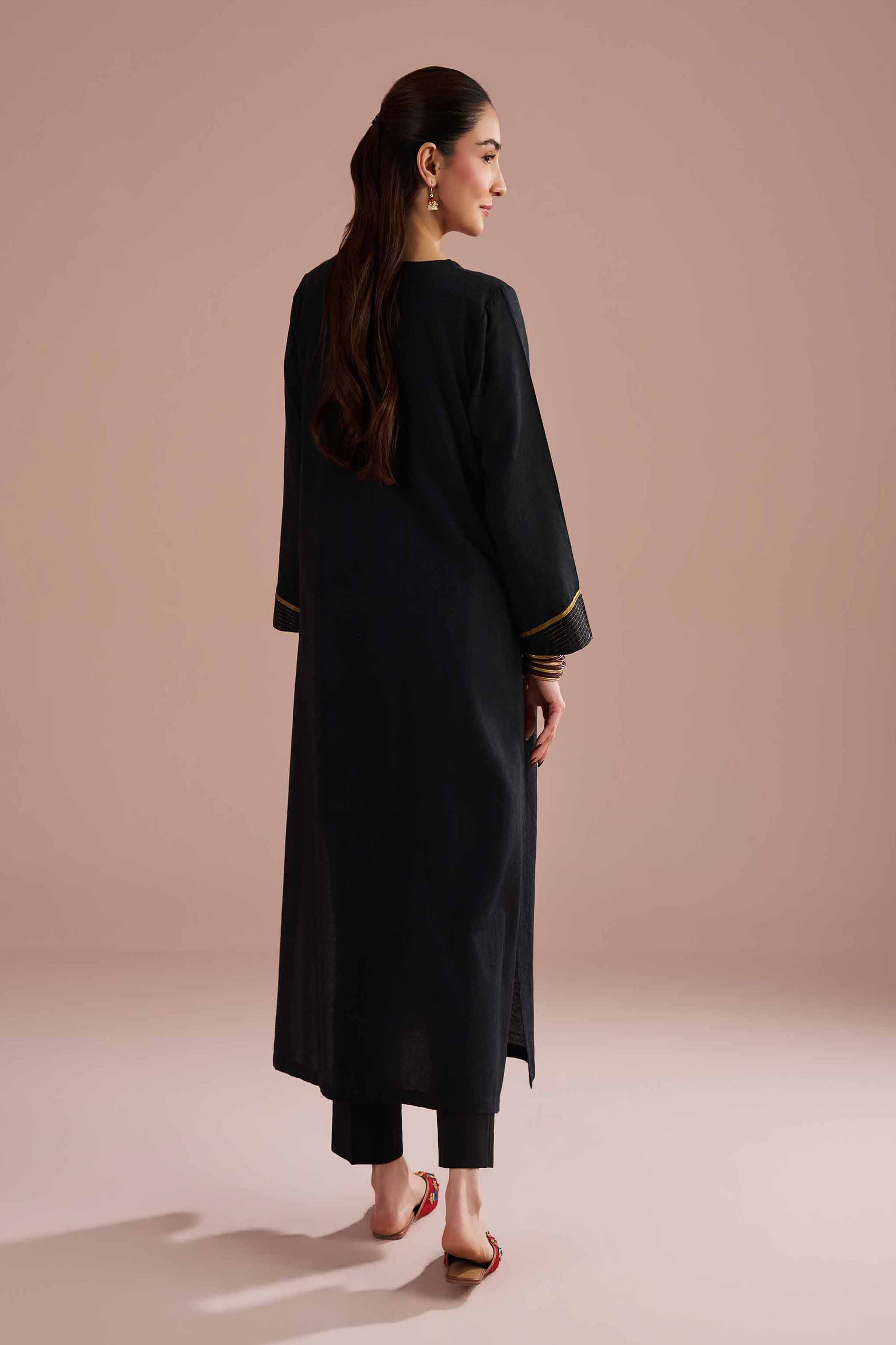 2 Piece - Basic Suit - PE26-152 Black Jacquard 2PC Solids READY TO WEAR