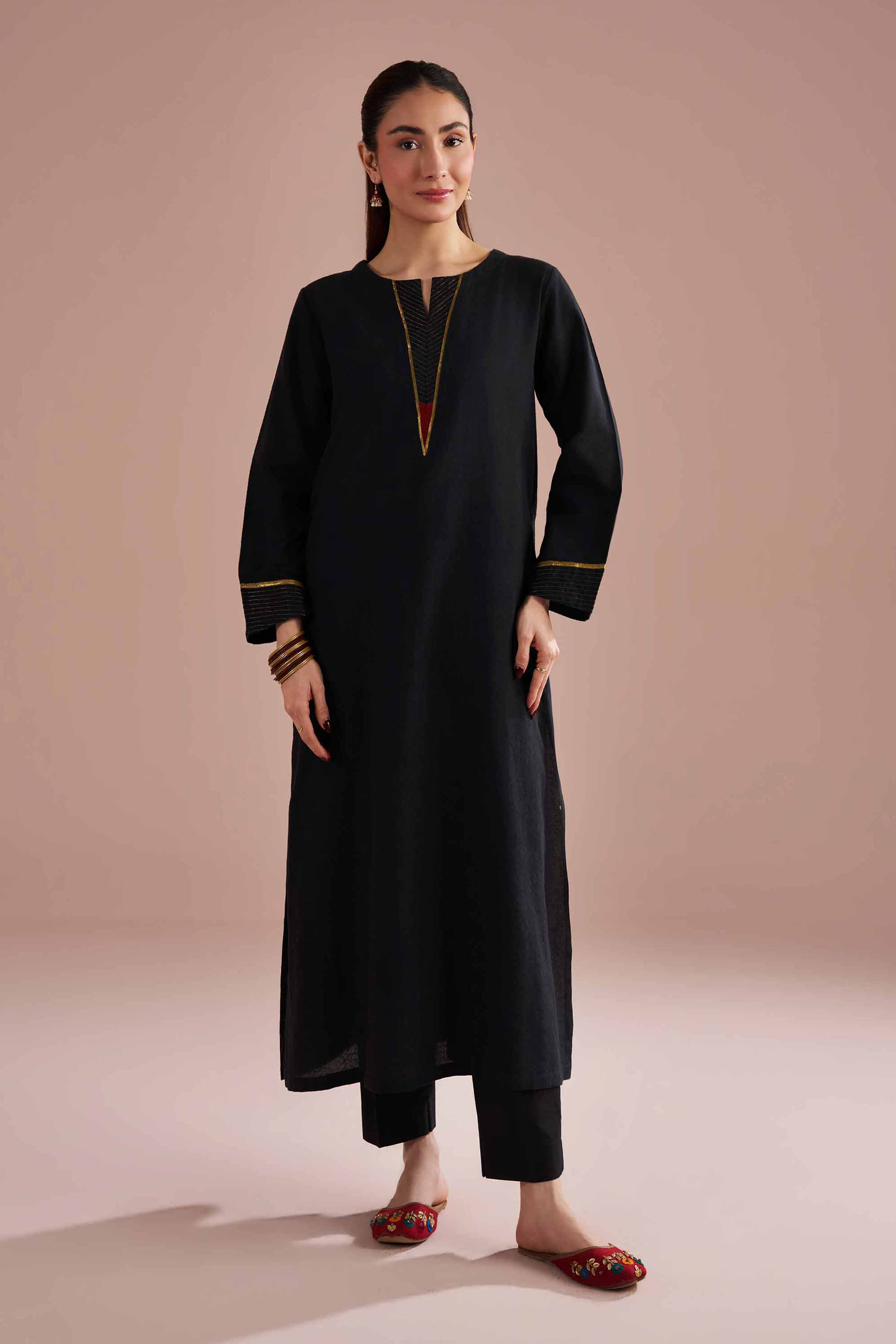 2 Piece - Basic Suit - PE26-152 Black Jacquard 2PC Solids READY TO WEAR