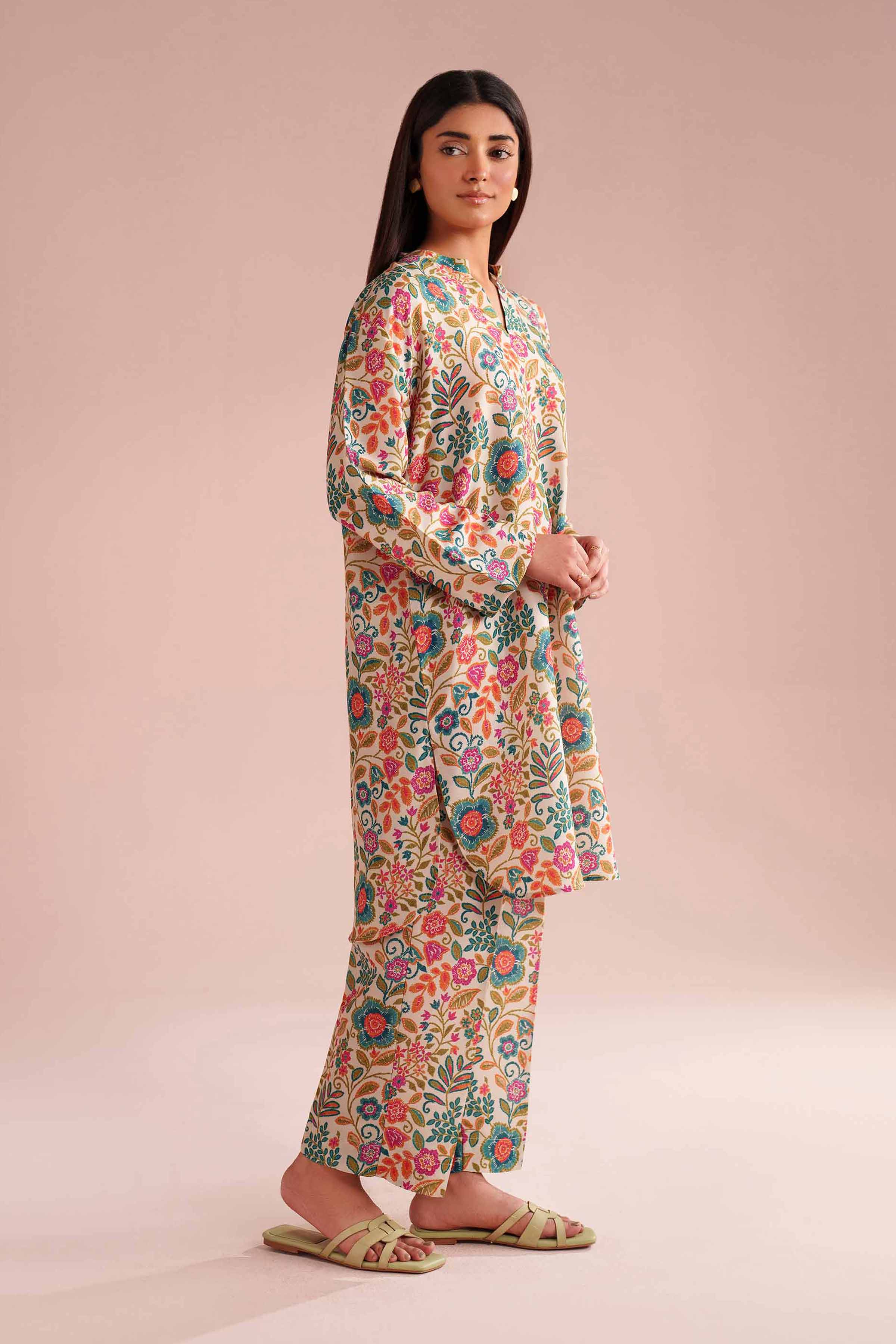 2 Piece - Printed Suit - PE26-16 NishatUAE Multi Lawn 2PC Printed Ready To Wear