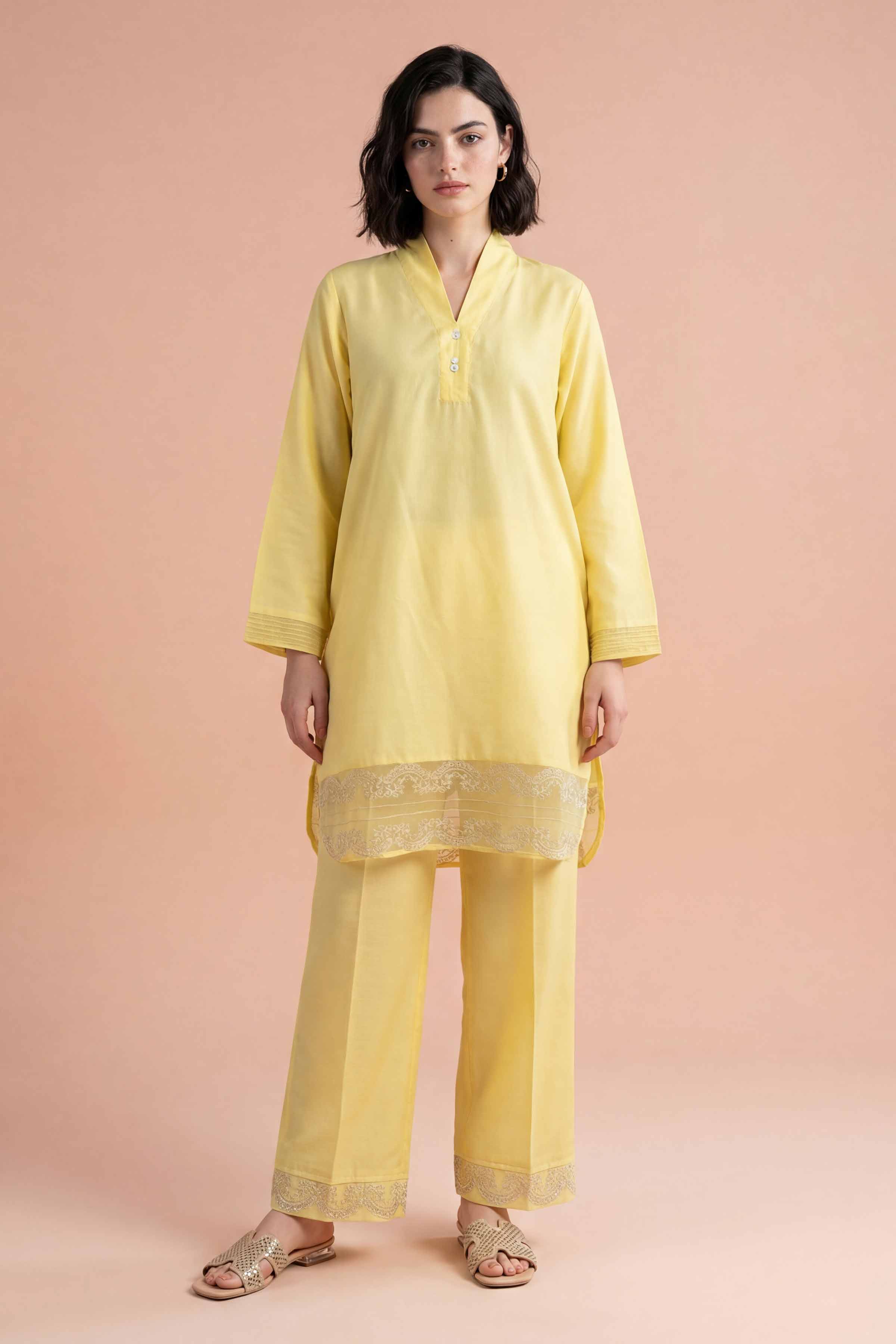 2 Piece - Embroidered Suit - PE26-169