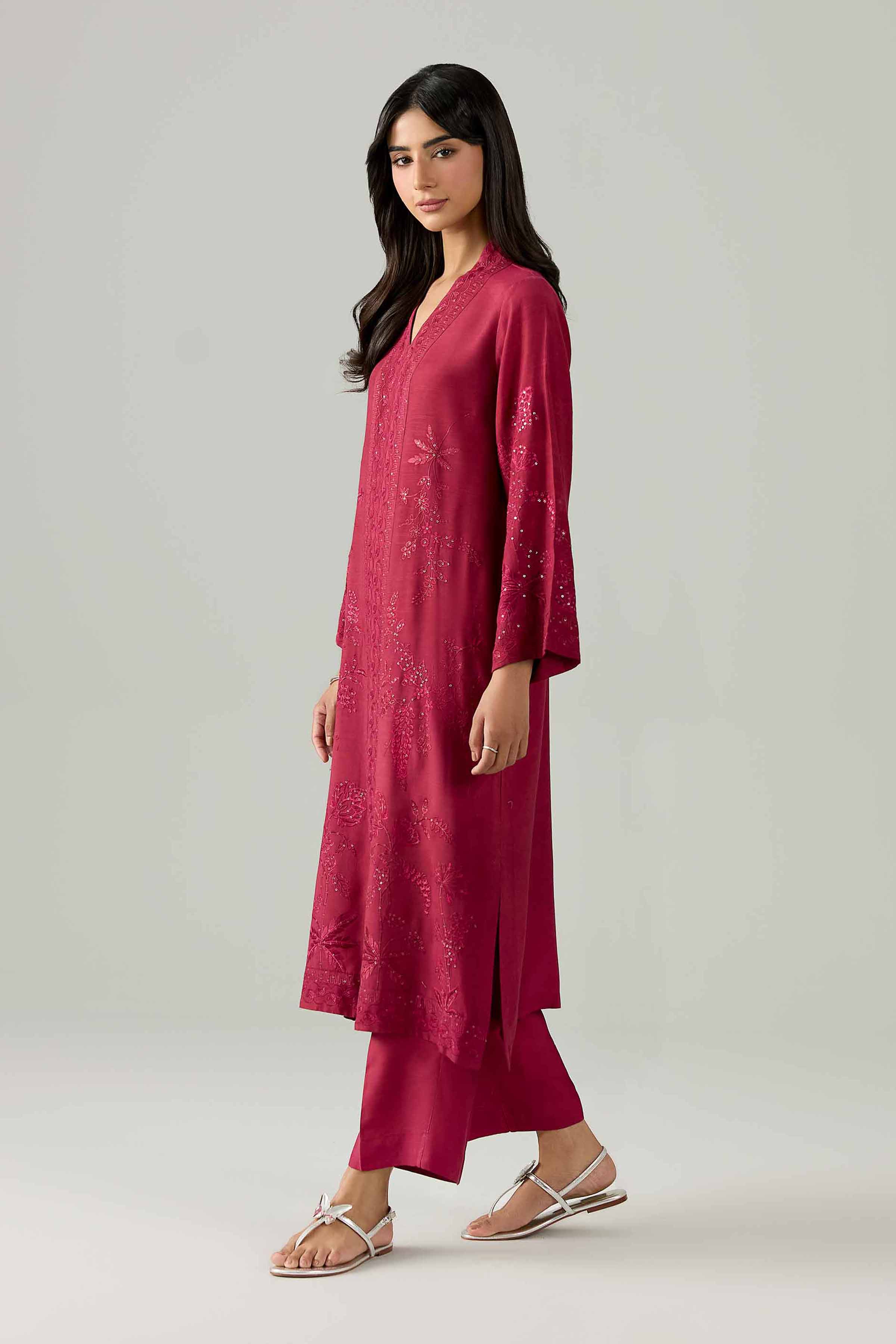 2 Piece - Embroidered Suit - PE26-255