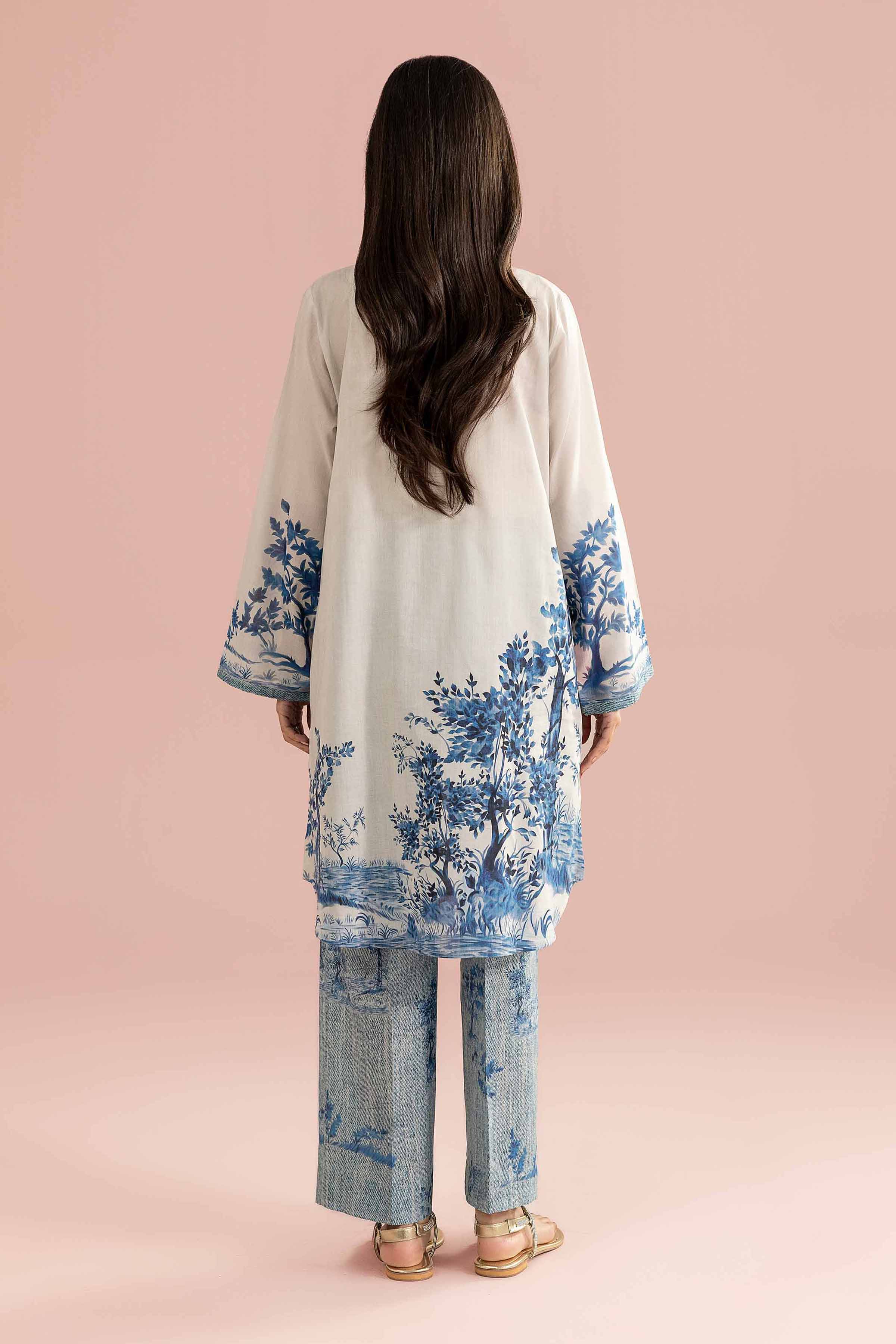 2 Piece - Printed Suit - PE26-276 Grey Lawn 2PC Printed READY TO WEAR