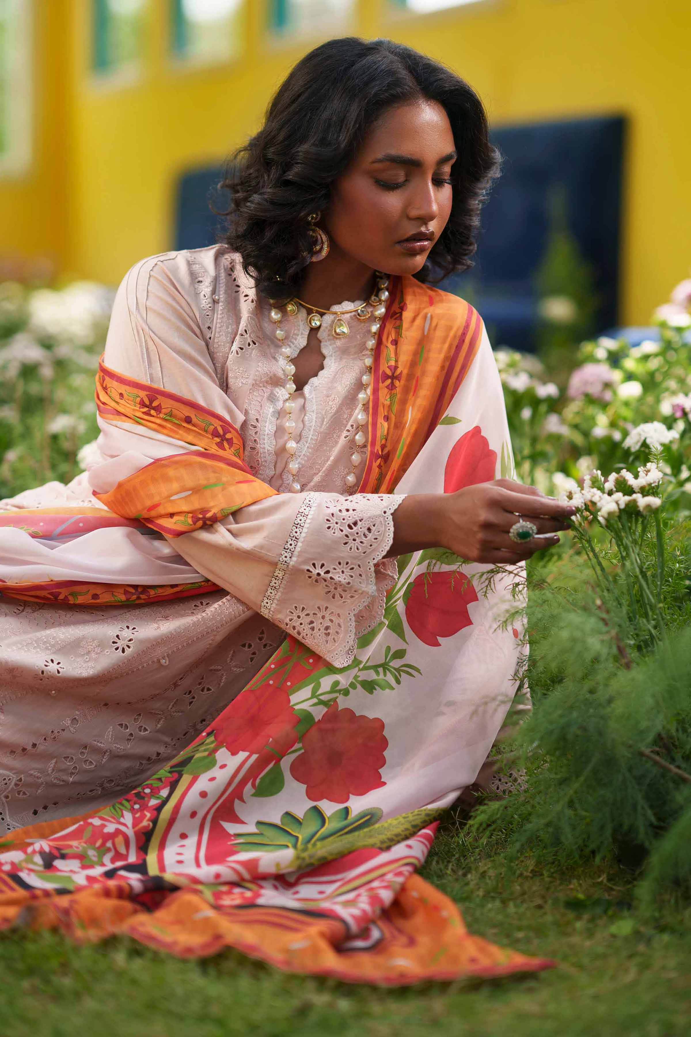 3 Piece - Embroidered Suit - PE26-289