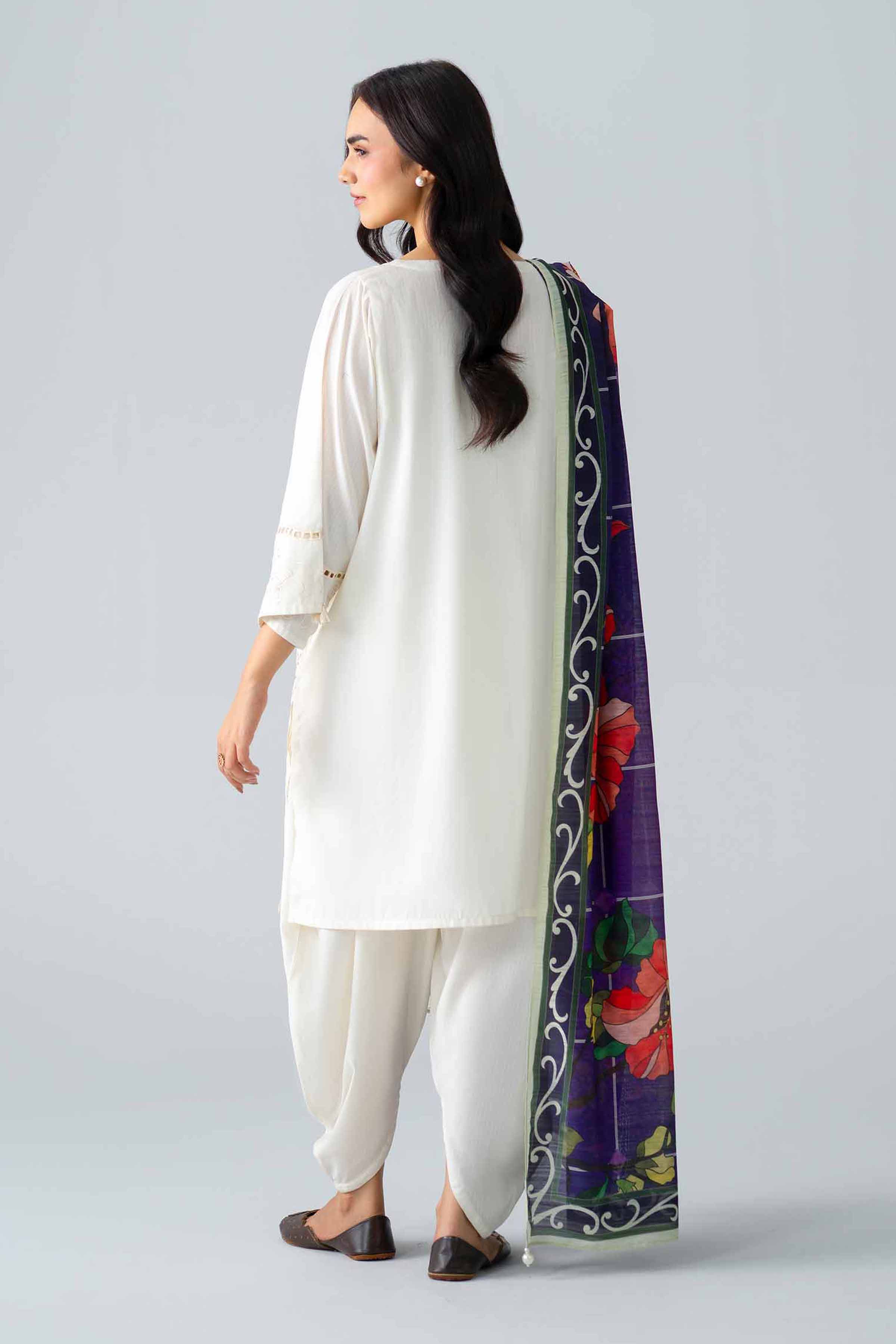3 Piece - Embroidered Suit - PE26-307
