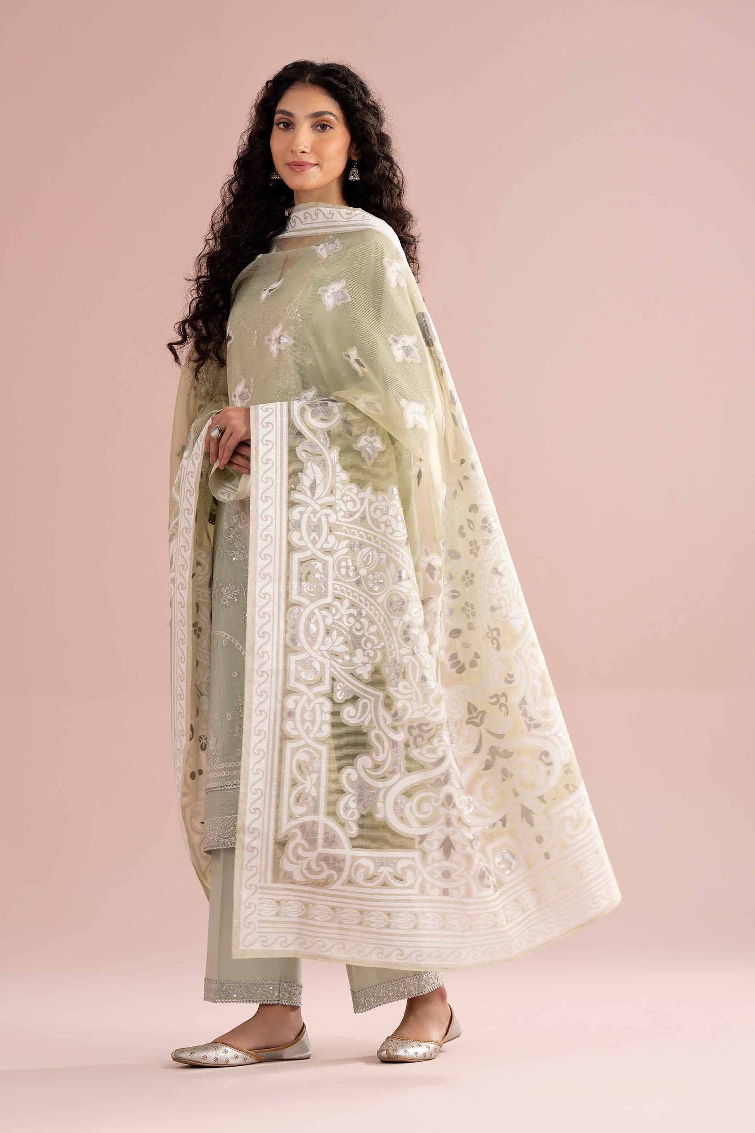 3 Piece - Embroidered Suit - PE26-316