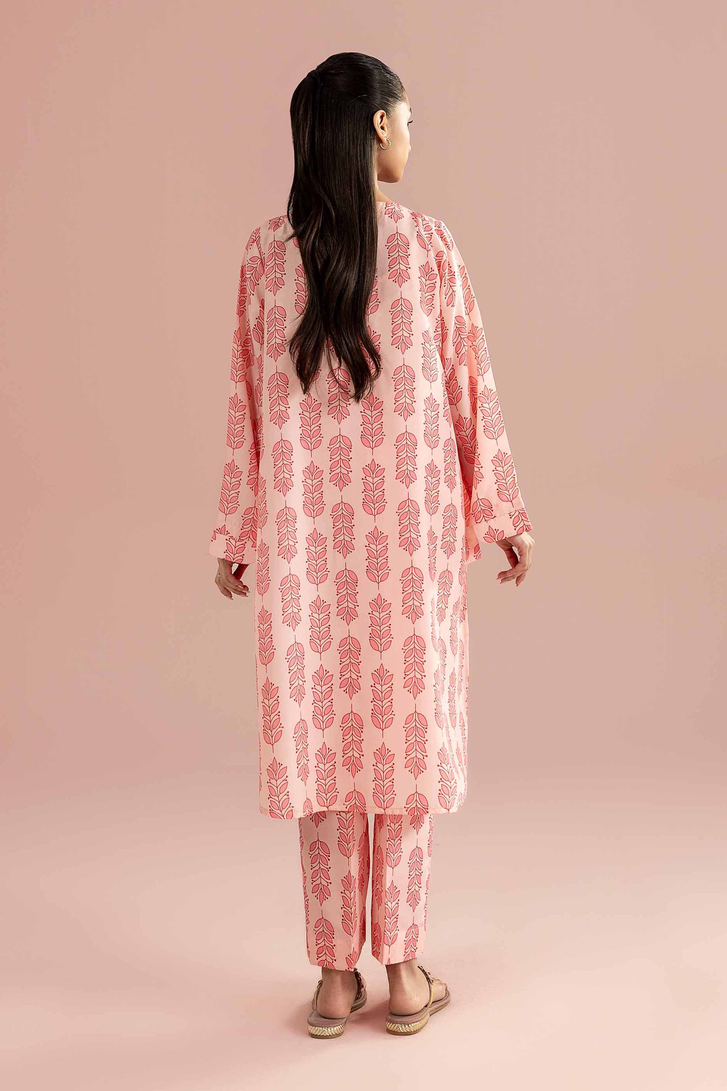 2 Piece - Printed Embroidered Suit - PE26-351