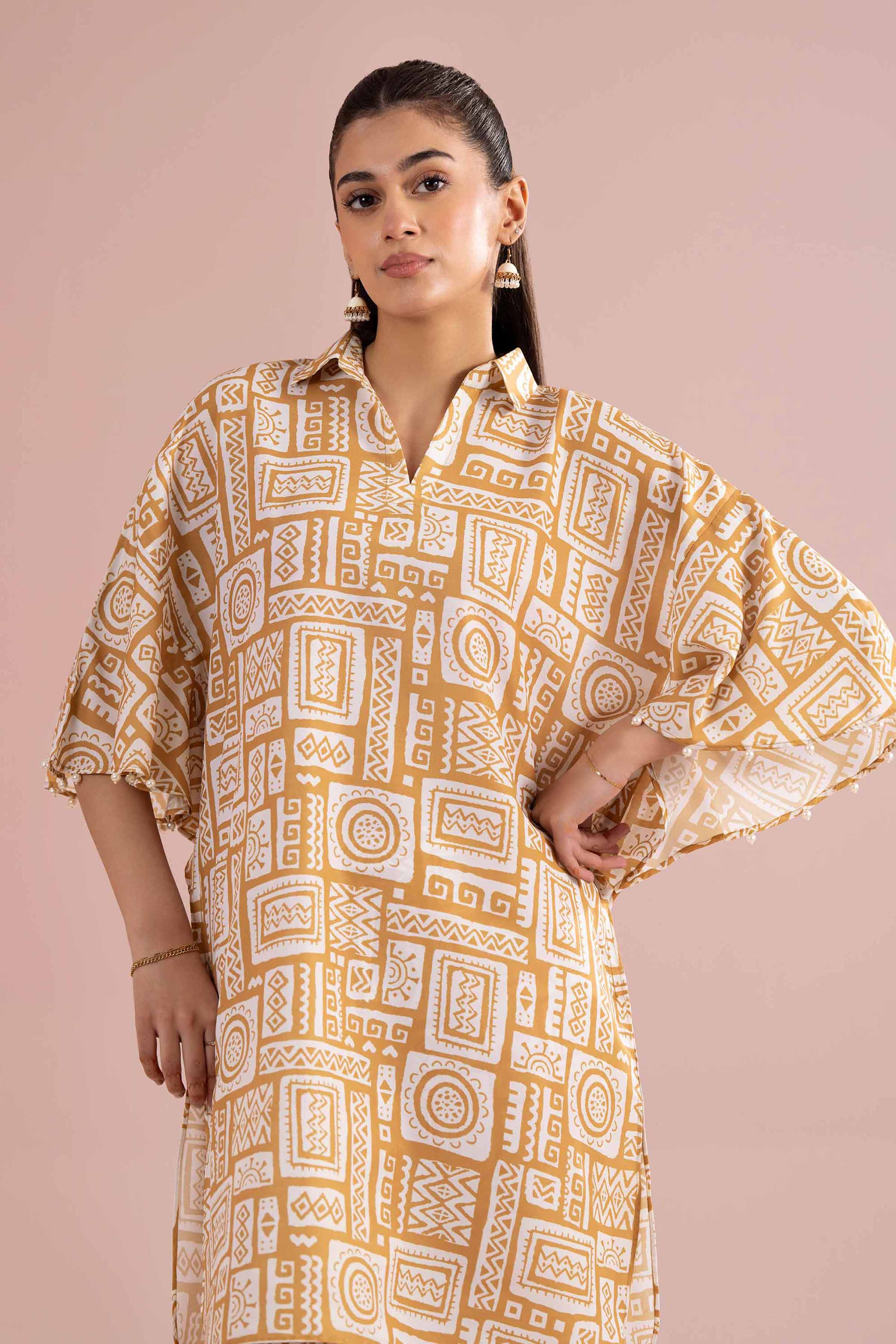 2 Piece - Printed Suit - PE26-362 Yellow Lawn 2PC Printed