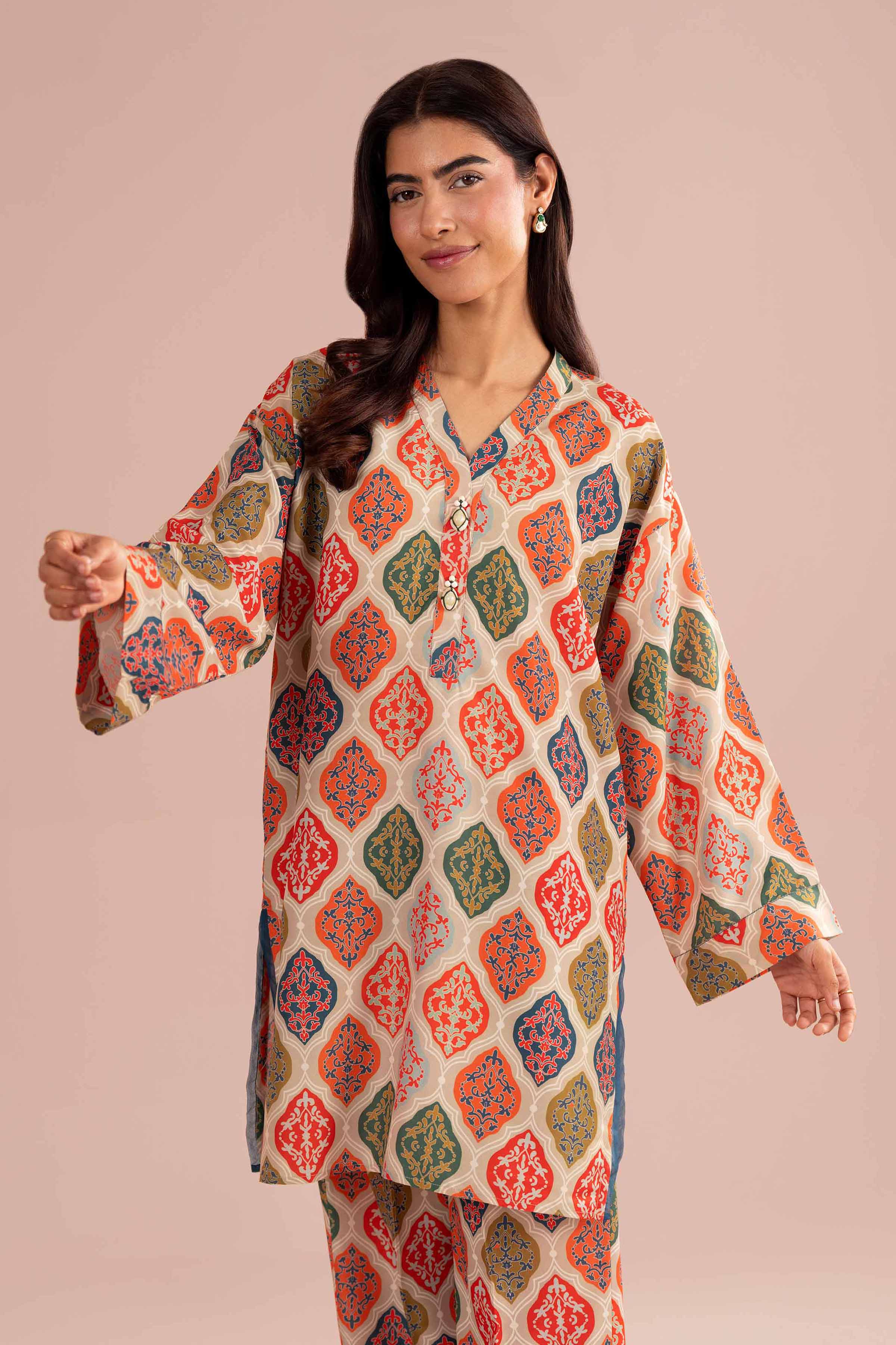 2 Piece - Printed Suit - PE26-364