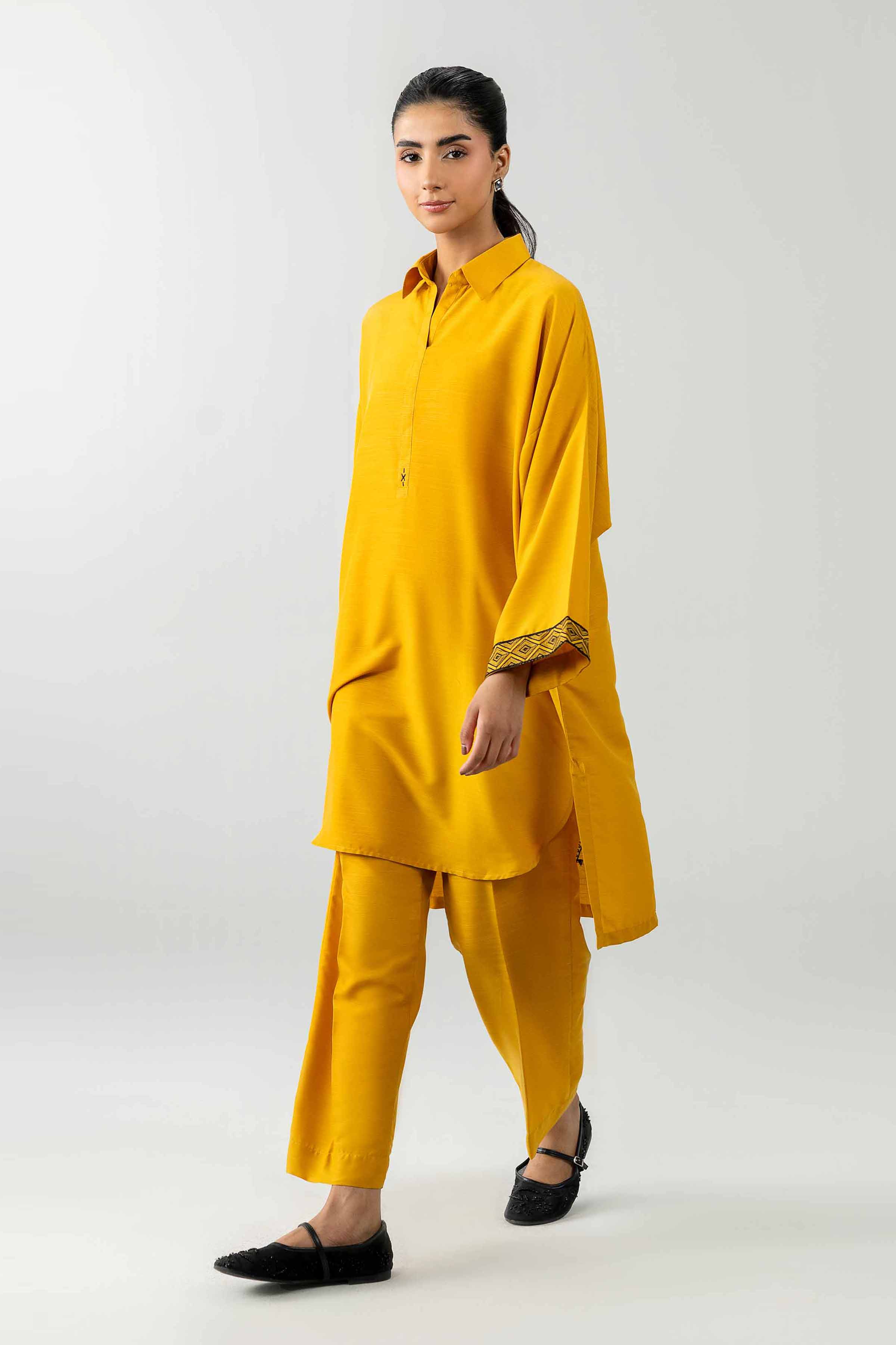 2 Piece - Embroidered Suit - PE26-411 Yellow Lawn 2PC Embroidered READY TO WEAR