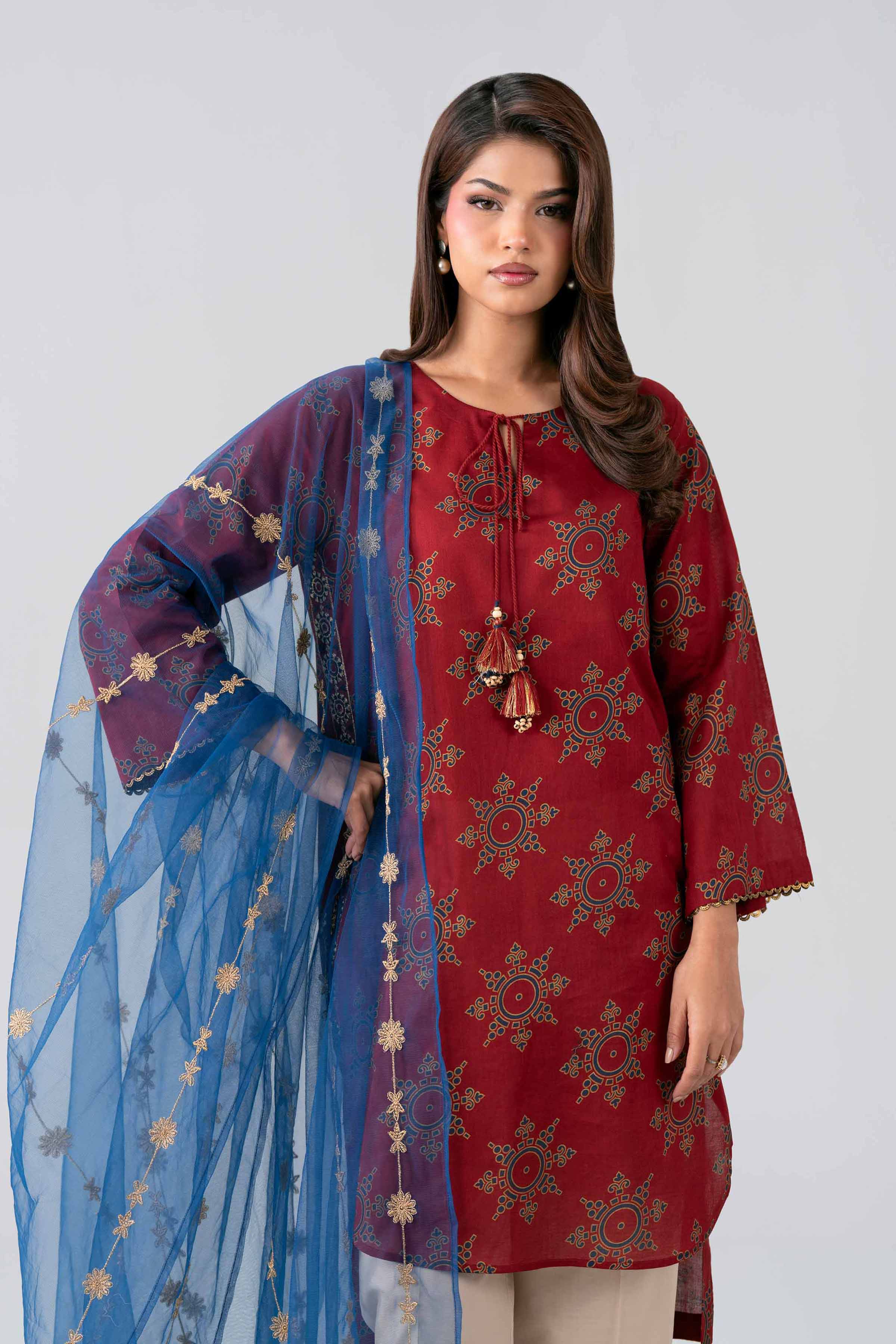 2 Piece - Embroidered Suit - PE26-440
