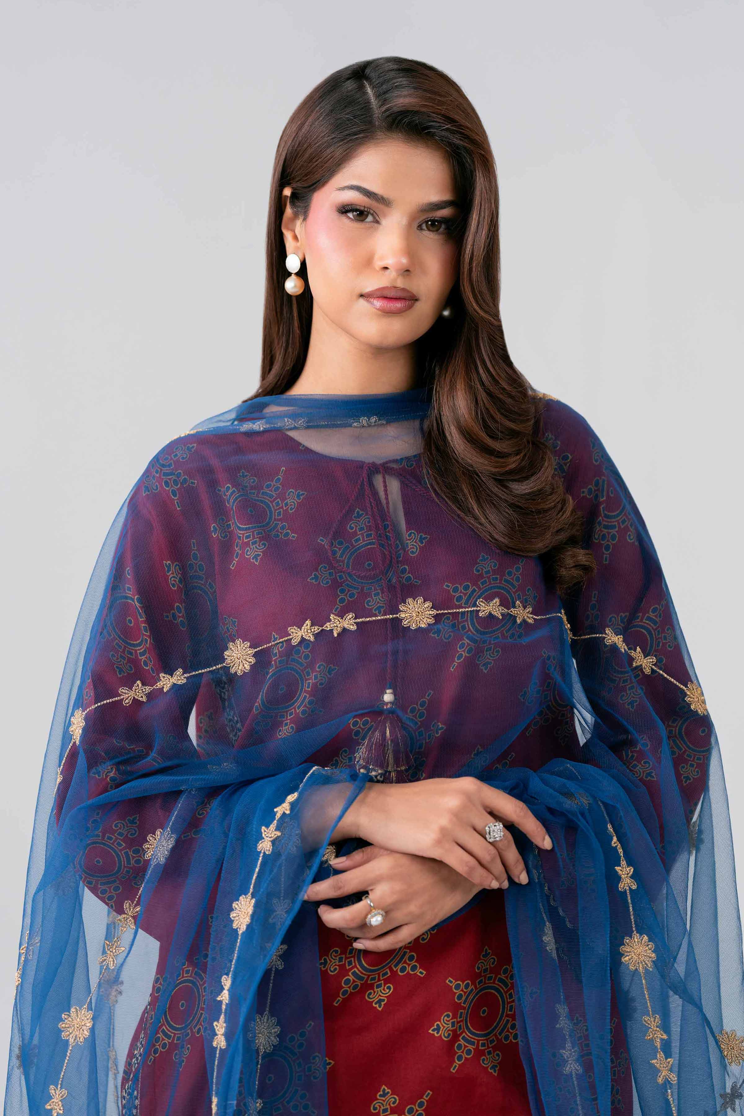 2 Piece - Embroidered Suit - PE26-440