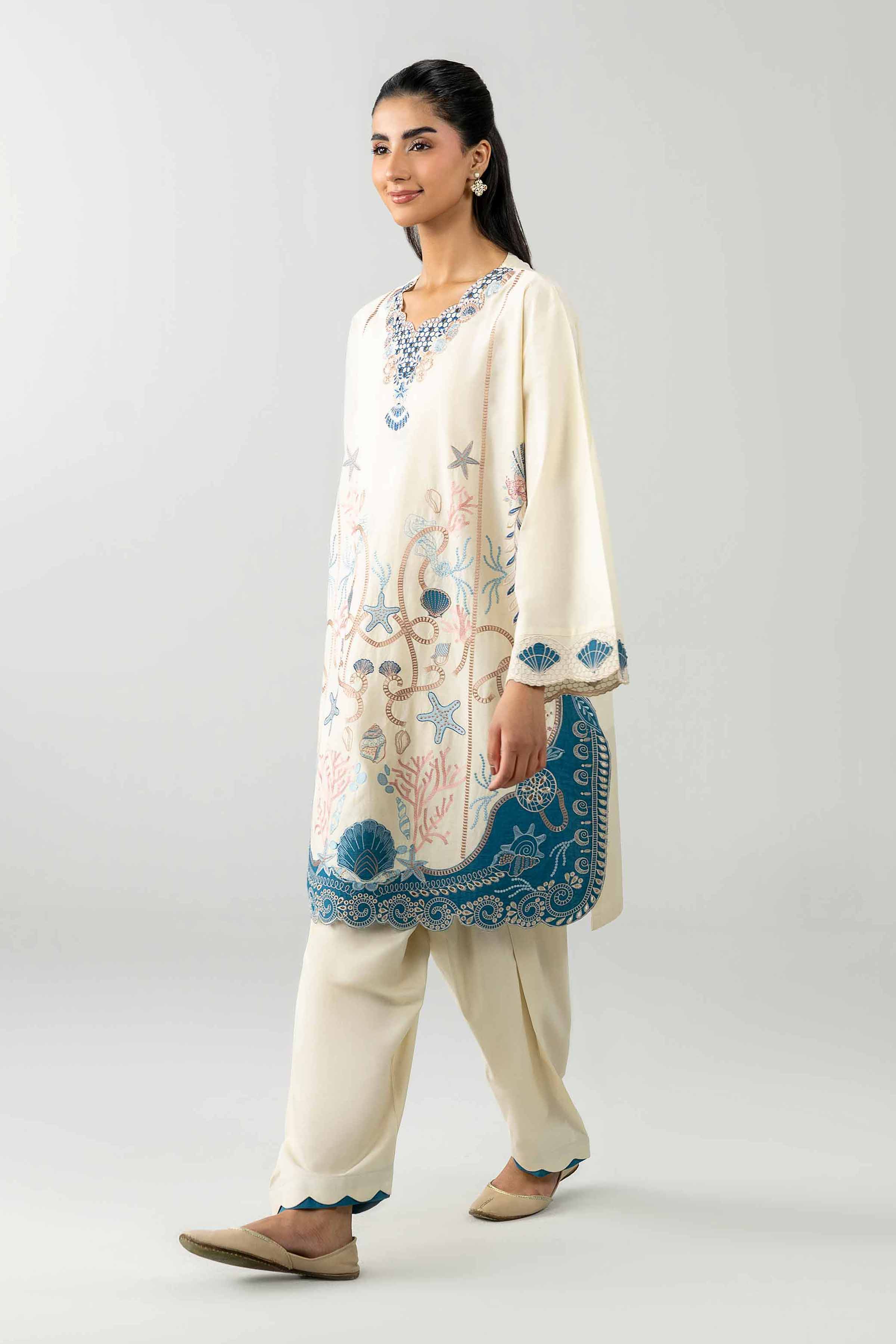 2 Piece - Embroidered Suit - PE26-452