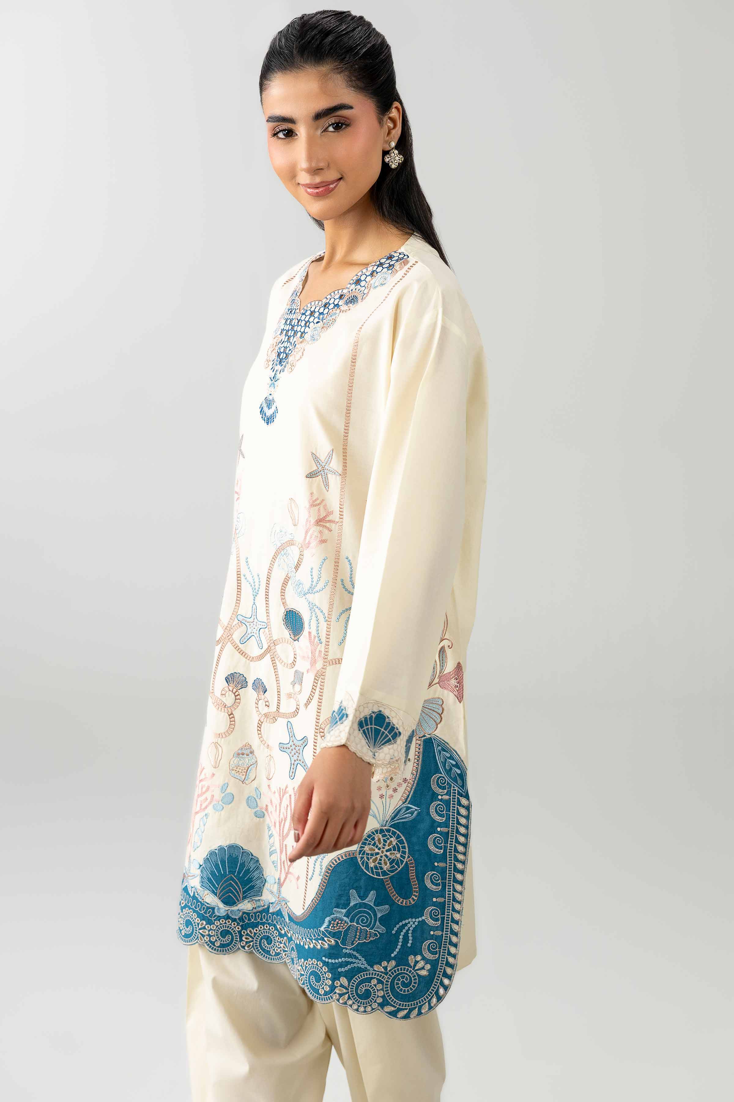2 Piece - Embroidered Suit - PE26-452