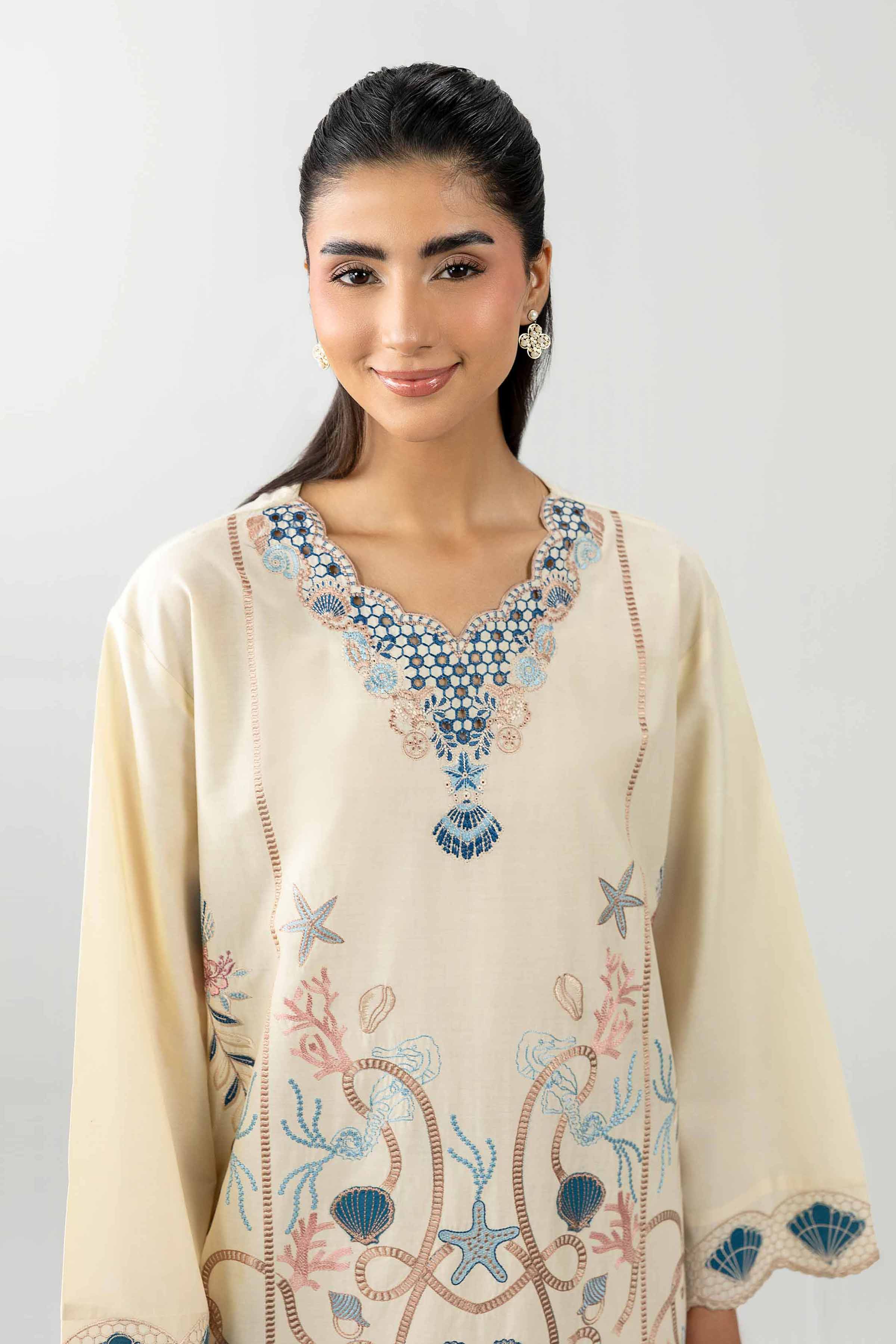 2 Piece - Embroidered Suit - PE26-452