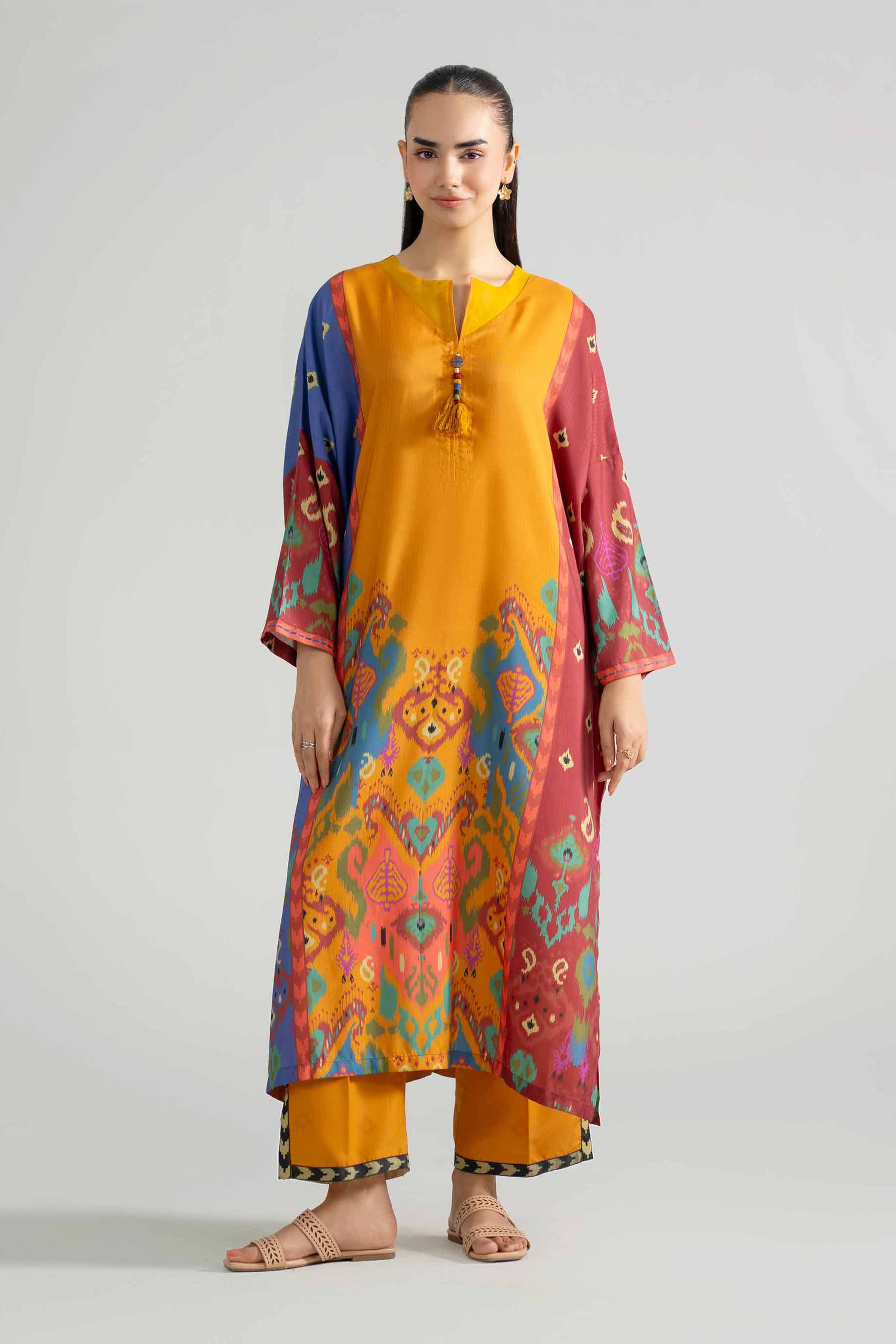 2 Piece - Printed Suit - PE26-481 Multi Linen 2PC Printed READY TO WEAR