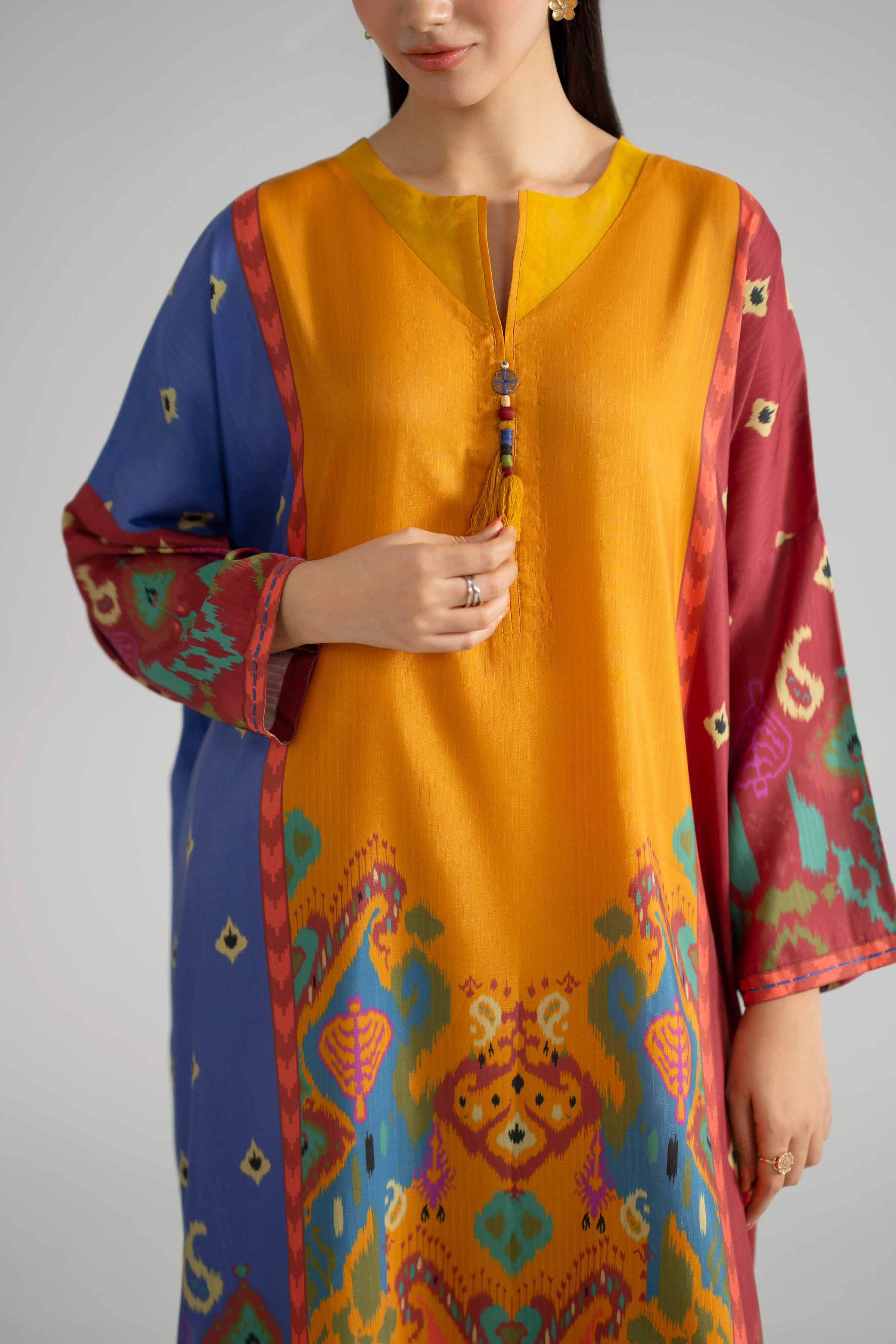 2 Piece - Printed Suit - PE26-481 Multi Linen 2PC Printed READY TO WEAR