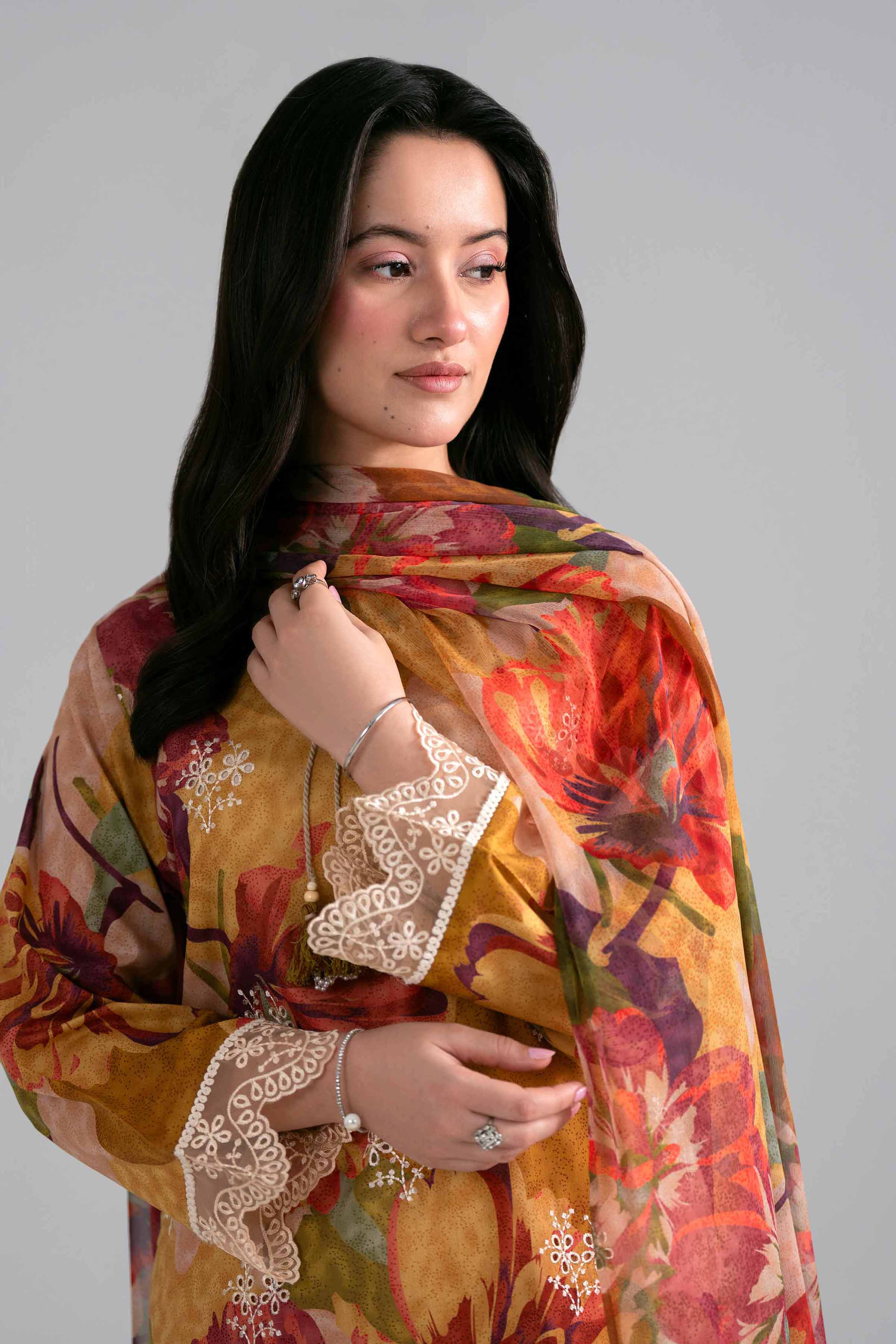 3 Piece - Printed Embroidered Suit - PE26-498 Multi Lawn 3PC Embroidered READY TO WEAR