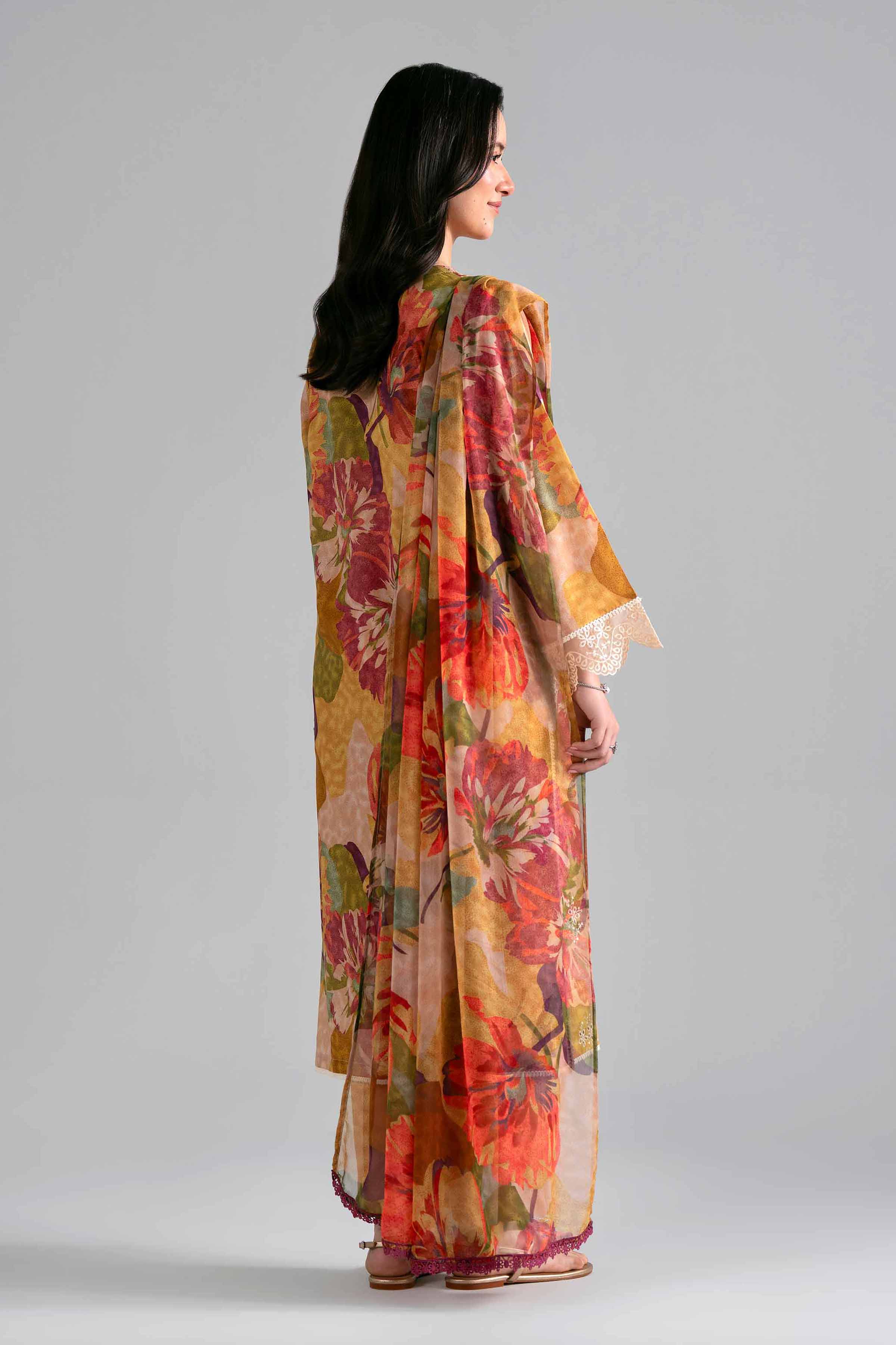 3 Piece - Printed Embroidered Suit - PE26-498 Multi Lawn 3PC Embroidered READY TO WEAR